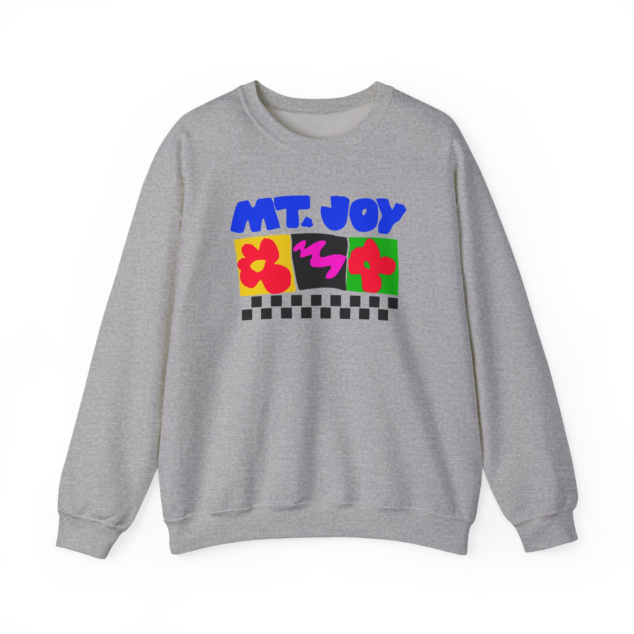 Mt Joy Checkered Unisex Heavy Blendâ„¢ Crewneck Sweatshirt