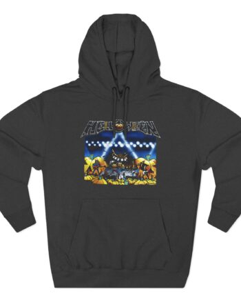 Helloween Live in the U.k. Three-Panel Fleece Hoodie