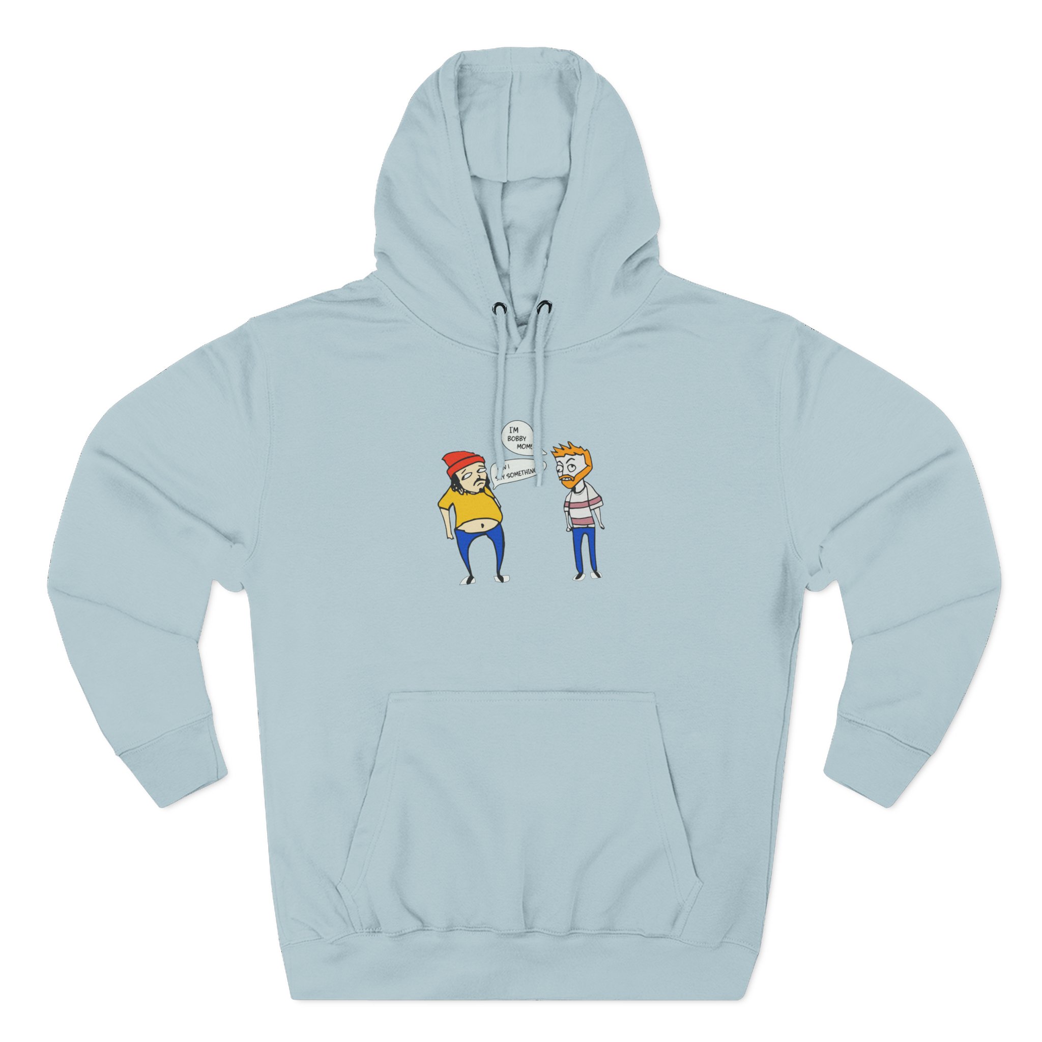 Bad Friends Embroidered Three-Panel Fleece Hoodie