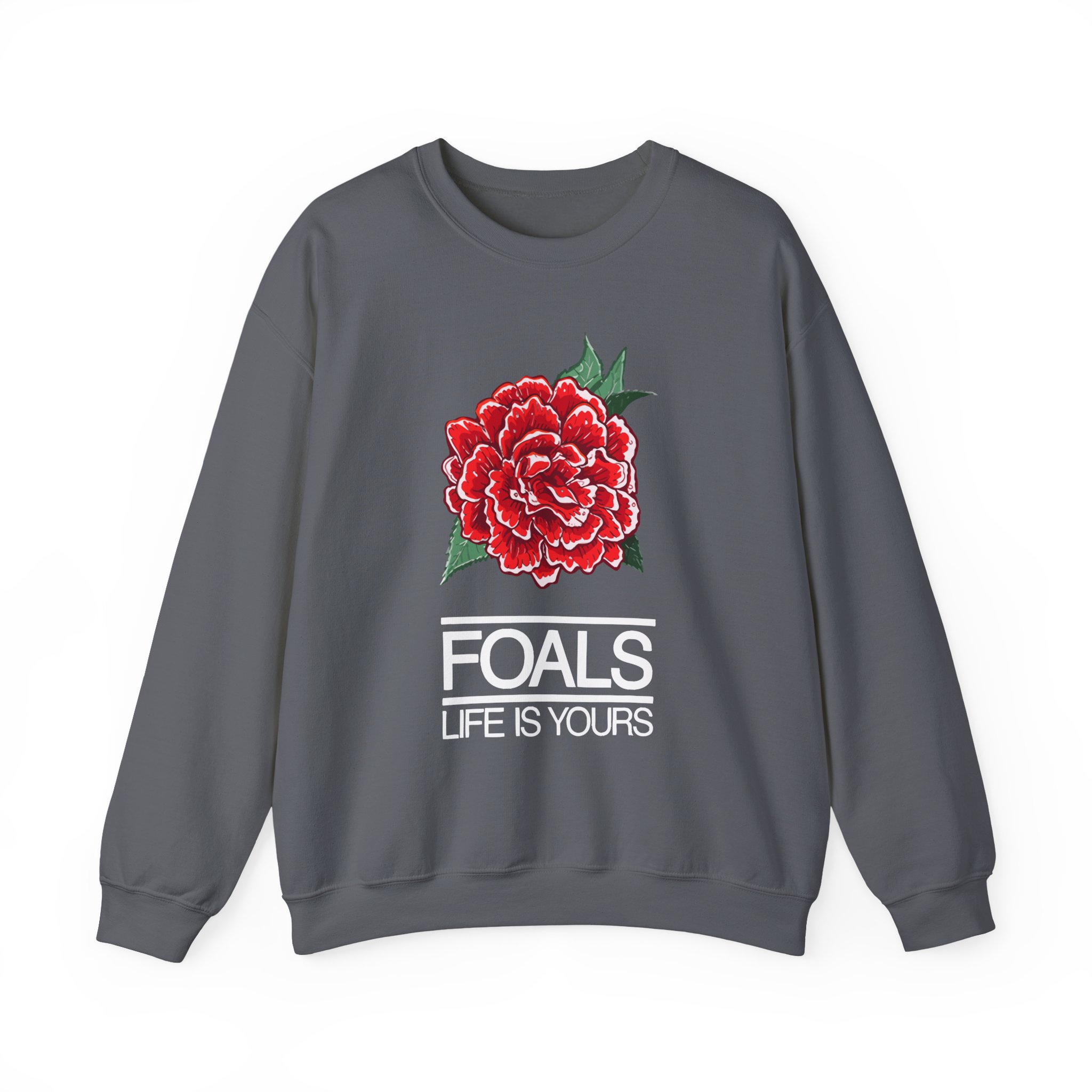Foals Red Rose Unisex Heavy Blendâ„¢ Crewneck Sweatshirt