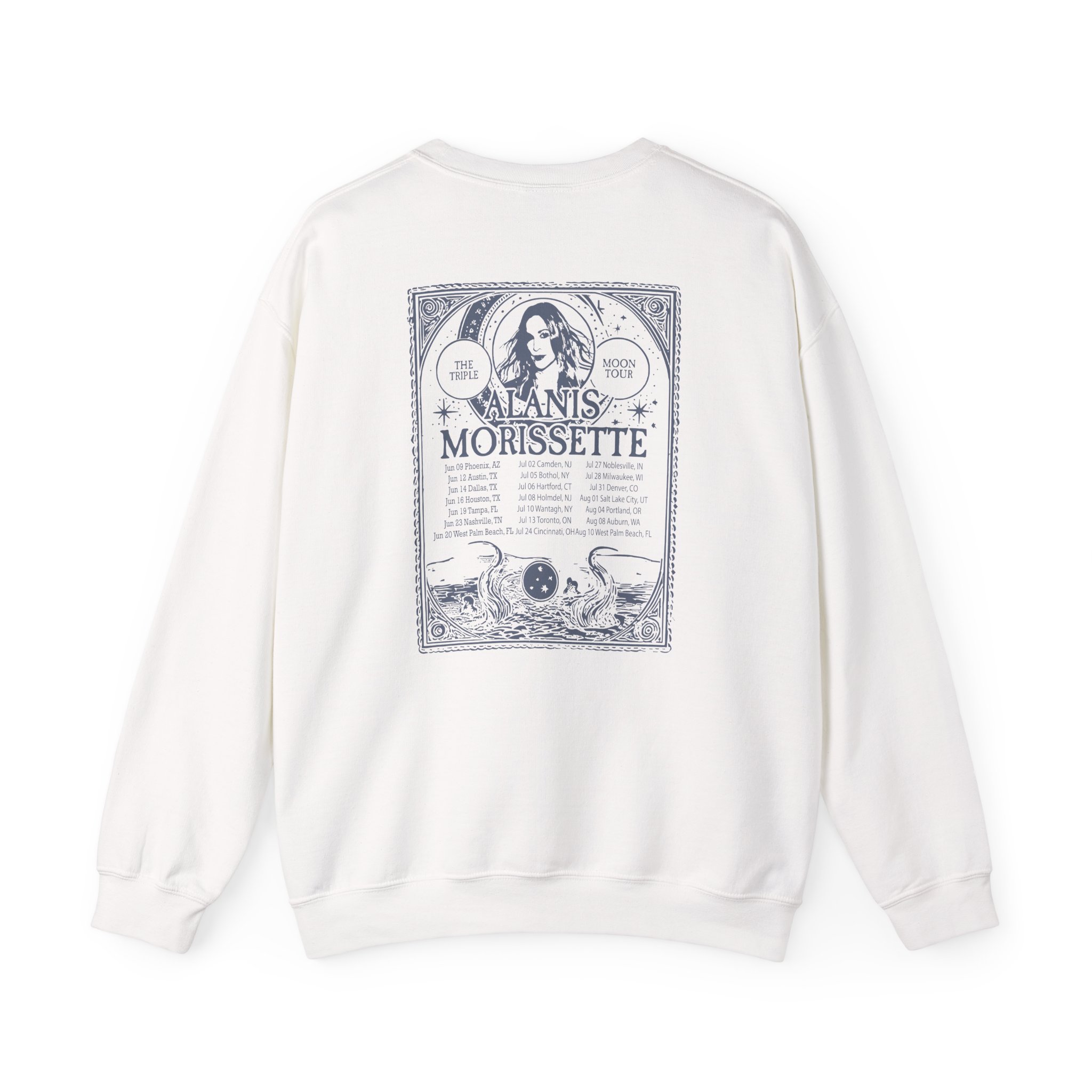 Alanis Morissette The Teple Moon Tour Unisex Heavy Blend Crewneck Sweatshirt