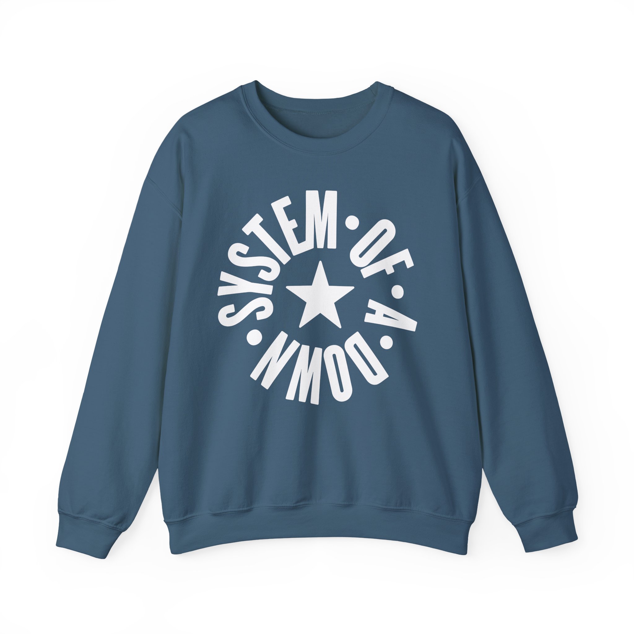System of a Down Full Circle Logo Kids Unisex Heavy Blendâ„¢ Crewneck Sweatshirt
