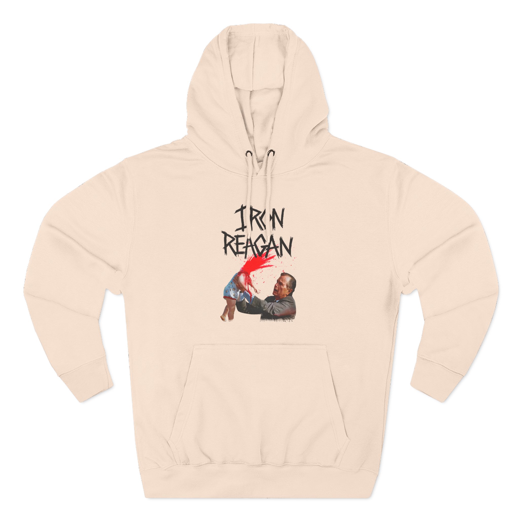 Iron Reagan Asshole Bush Three-Panel Fleece Hoodie