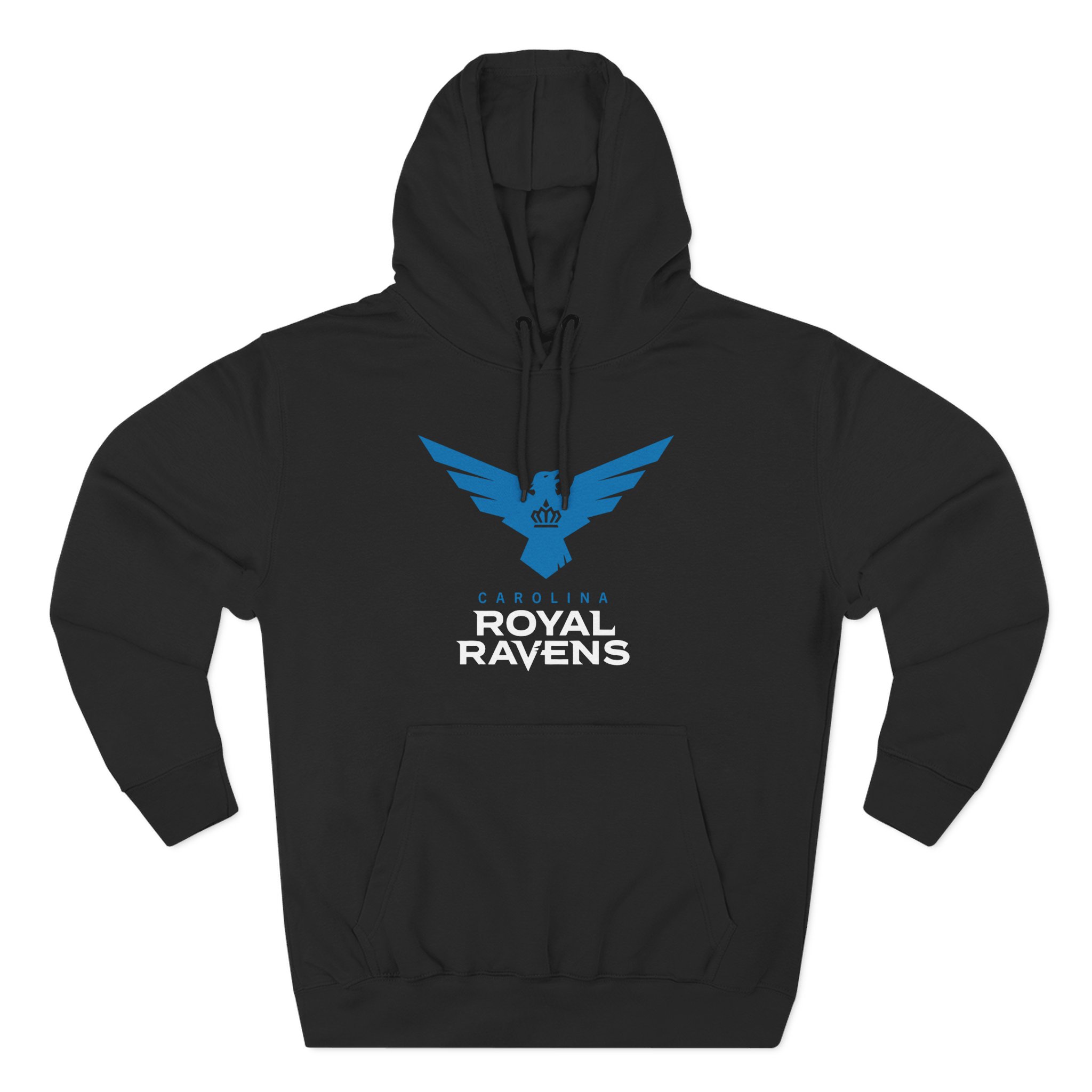 Carolina Royal Ravens Three-Panel Fleece Hoodie