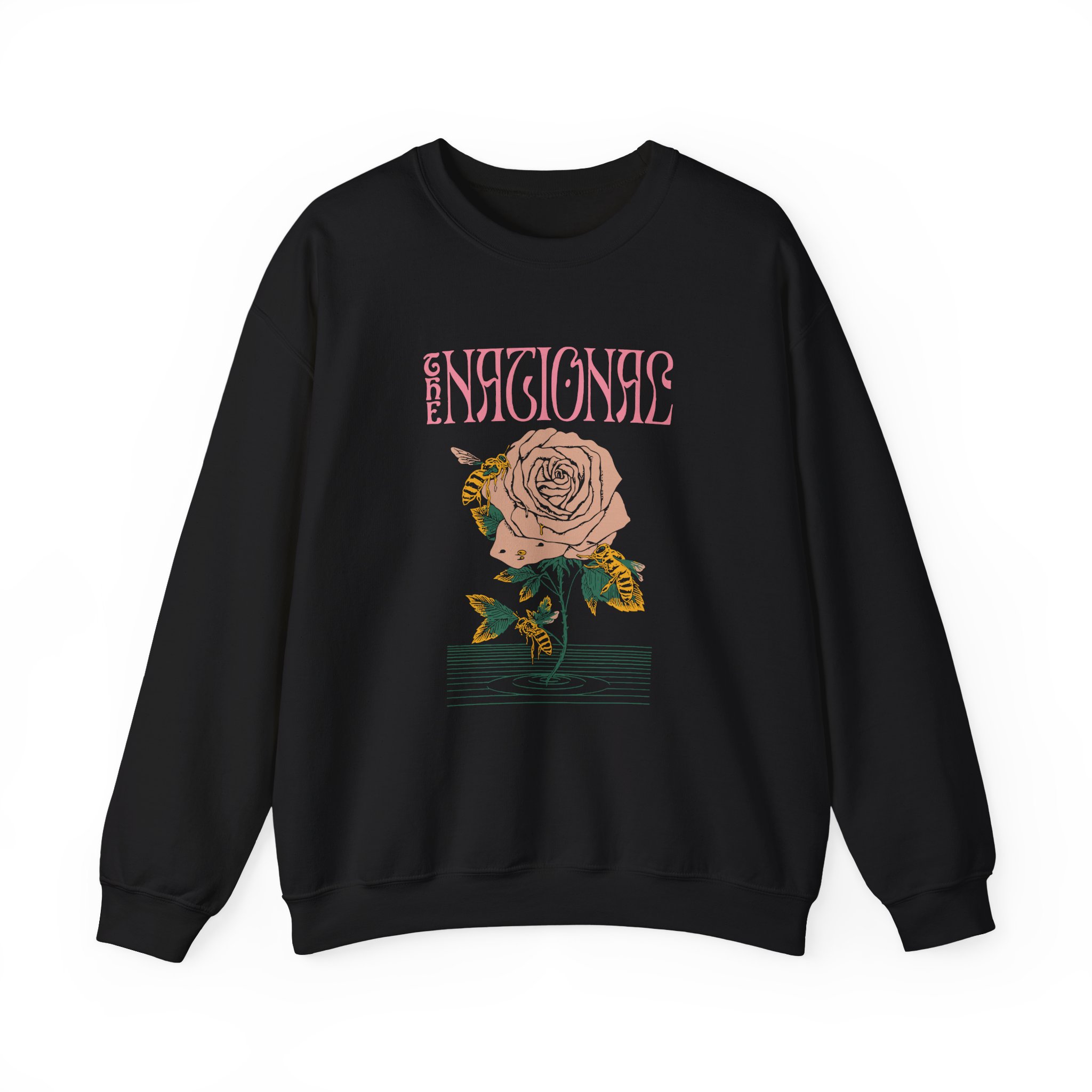 The National Bees & Flower Unisex Heavy Blend Crewneck Sweatshirt