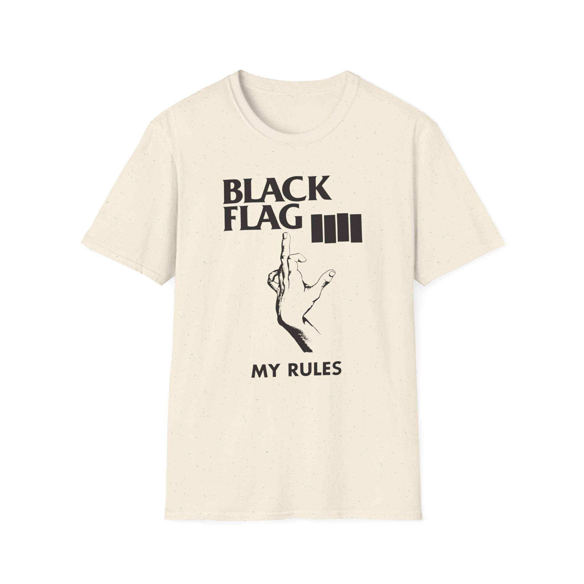 Black Flag My Rules Unisex Softstyle T-Shirt