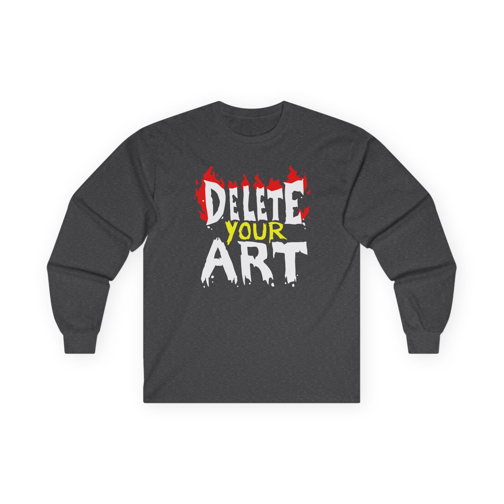 Drawfee Delete Your Art Unisex Ultra Cotton Long Sleeve Tee