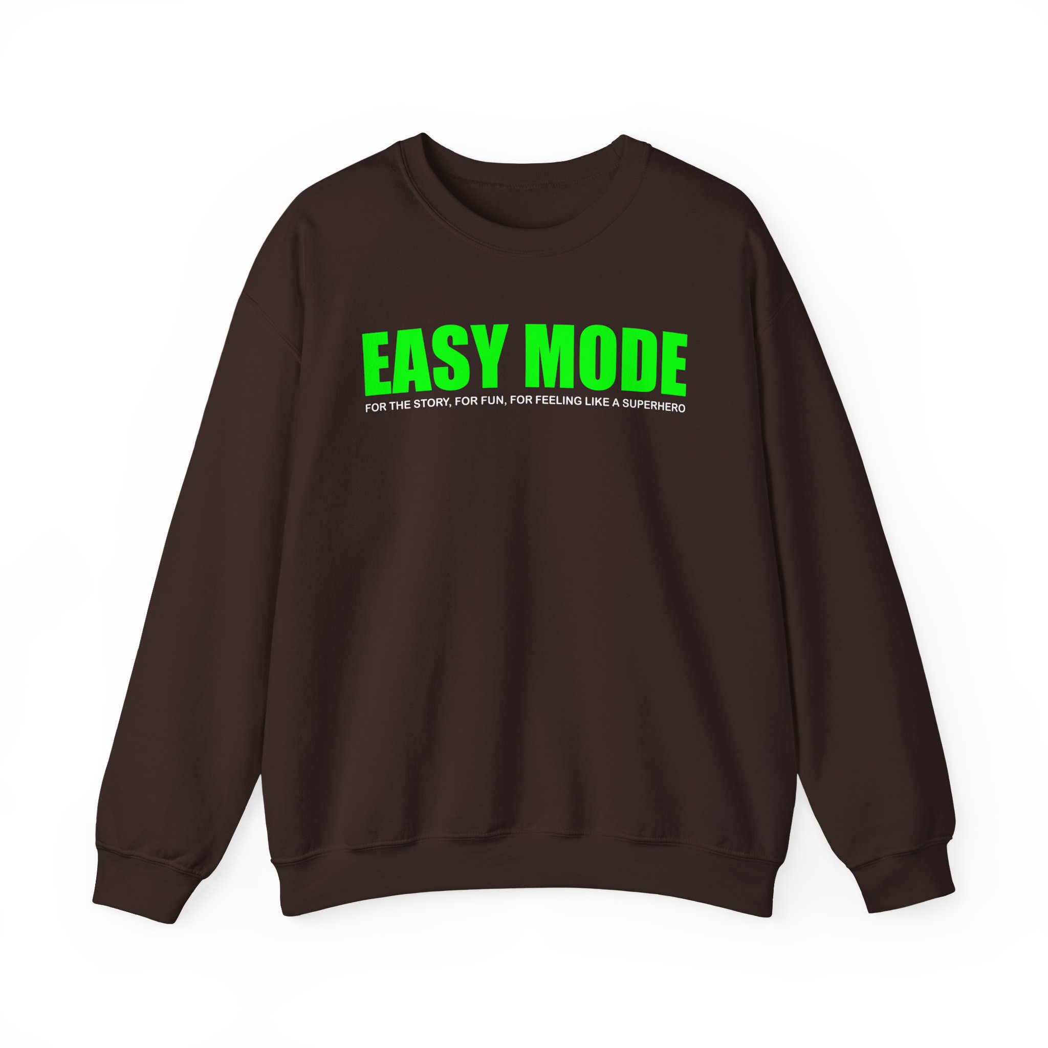Mandjtv Easy Mode Unisex Heavy Blendâ„¢ Crewneck Sweatshirt
