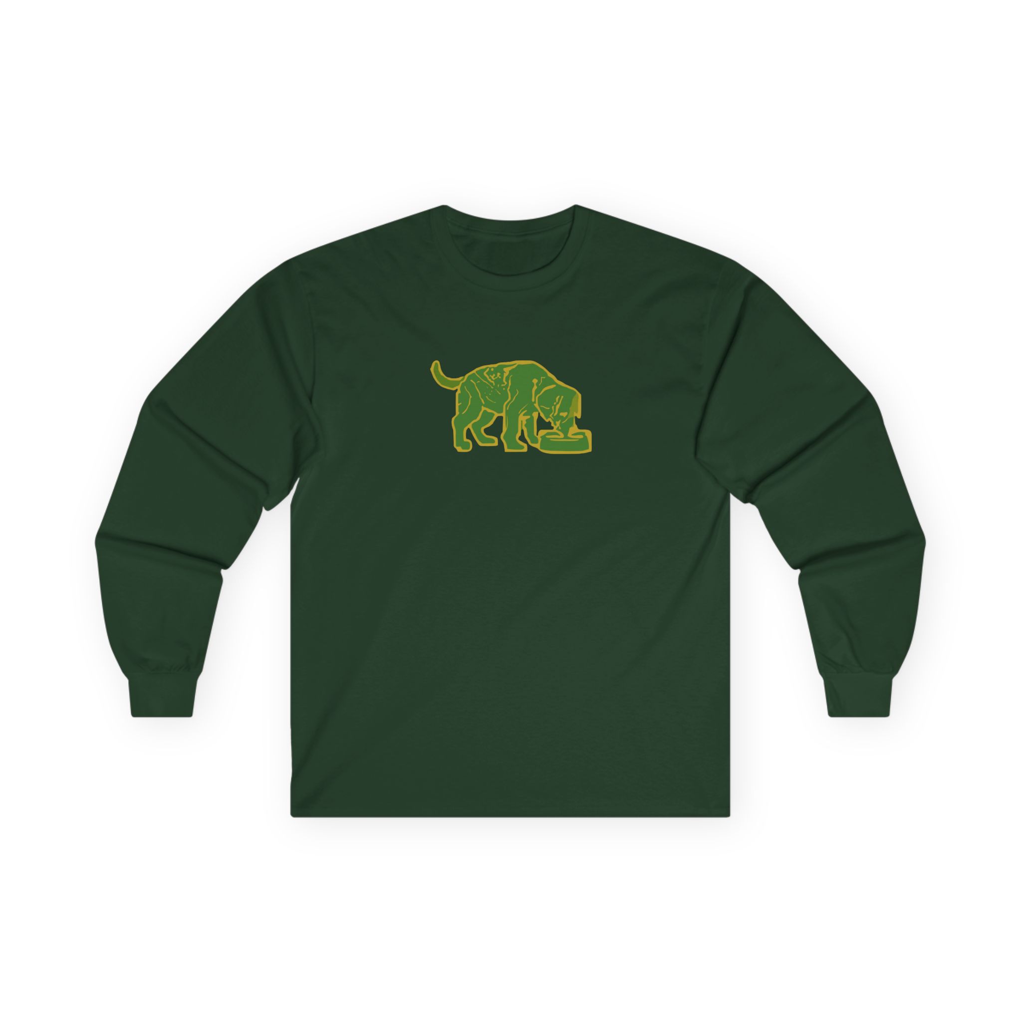 Niko B Green Pixel Dog Unisex Ultra Cotton Long Sleeve Tee