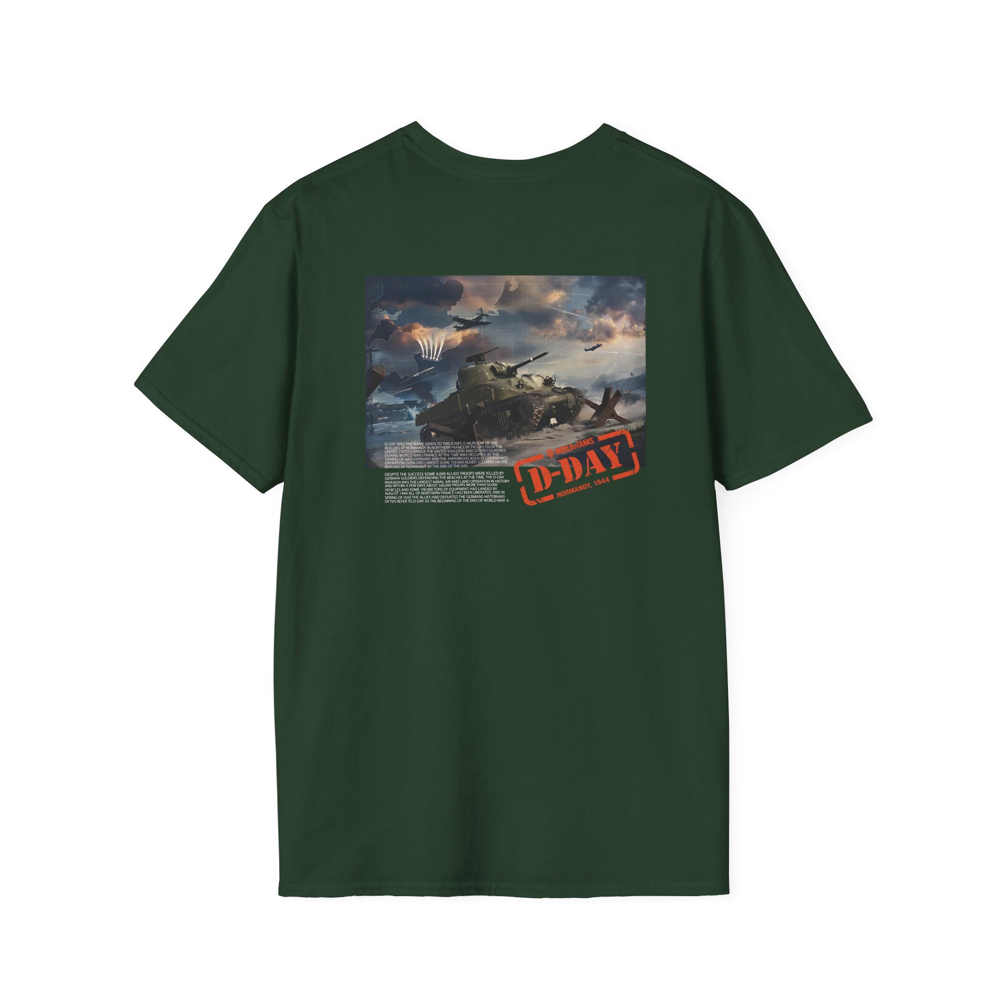 World of Tank Wot D-day Unisex Softstyle T-Shirt