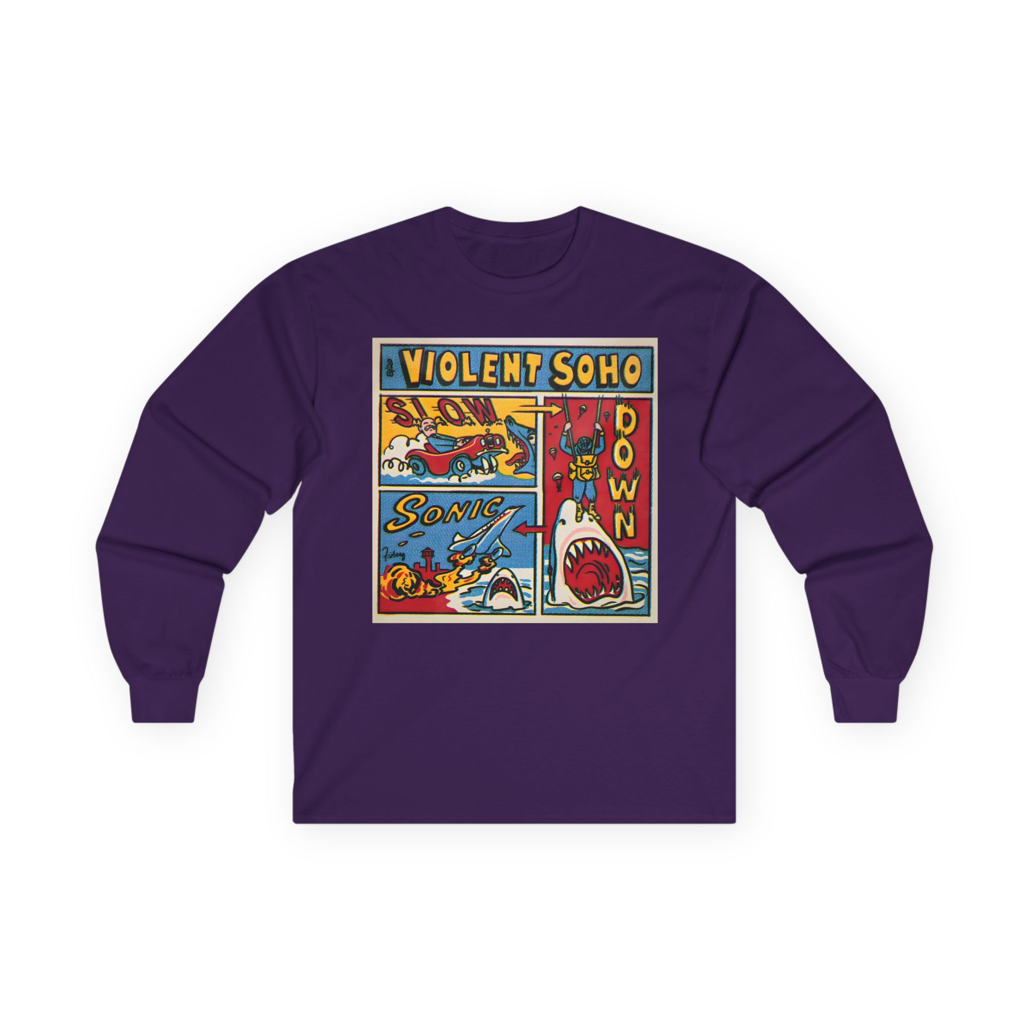 Violent Soho Slow Down Sonic Unisex Ultra Cotton Long Sleeve Tee