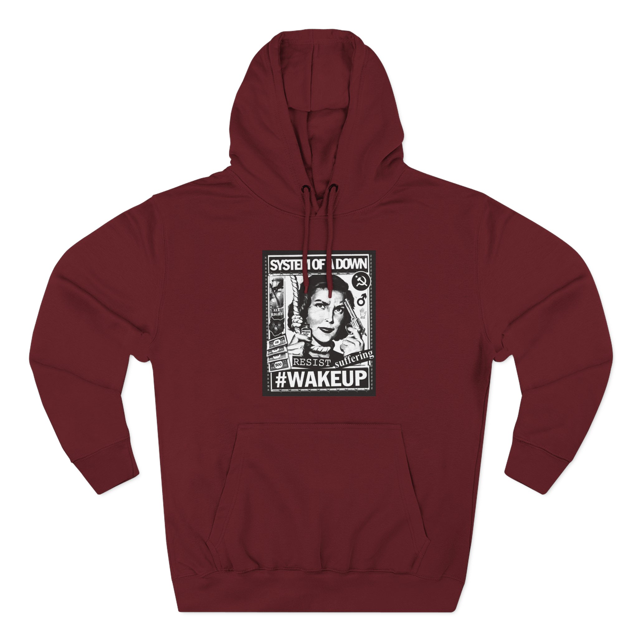 System of a Down Awake Distressed Three-Panel Fleece Hoodie