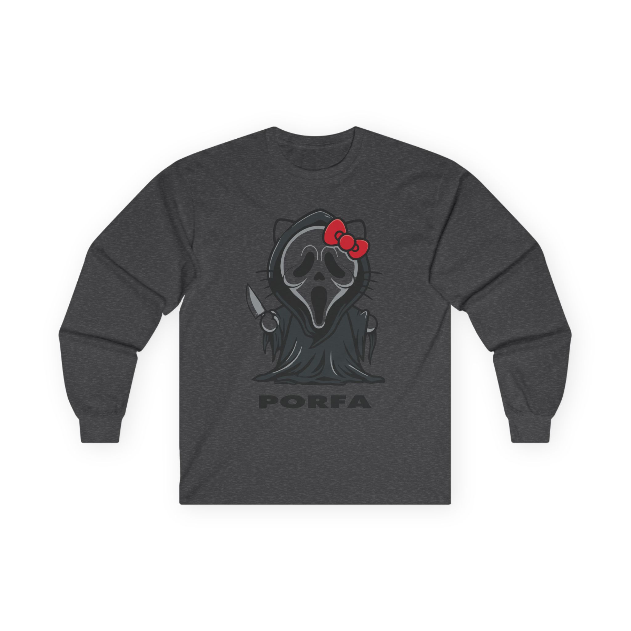 Porfa Scream Halloween Unisex Ultra Cotton Long Sleeve Tee