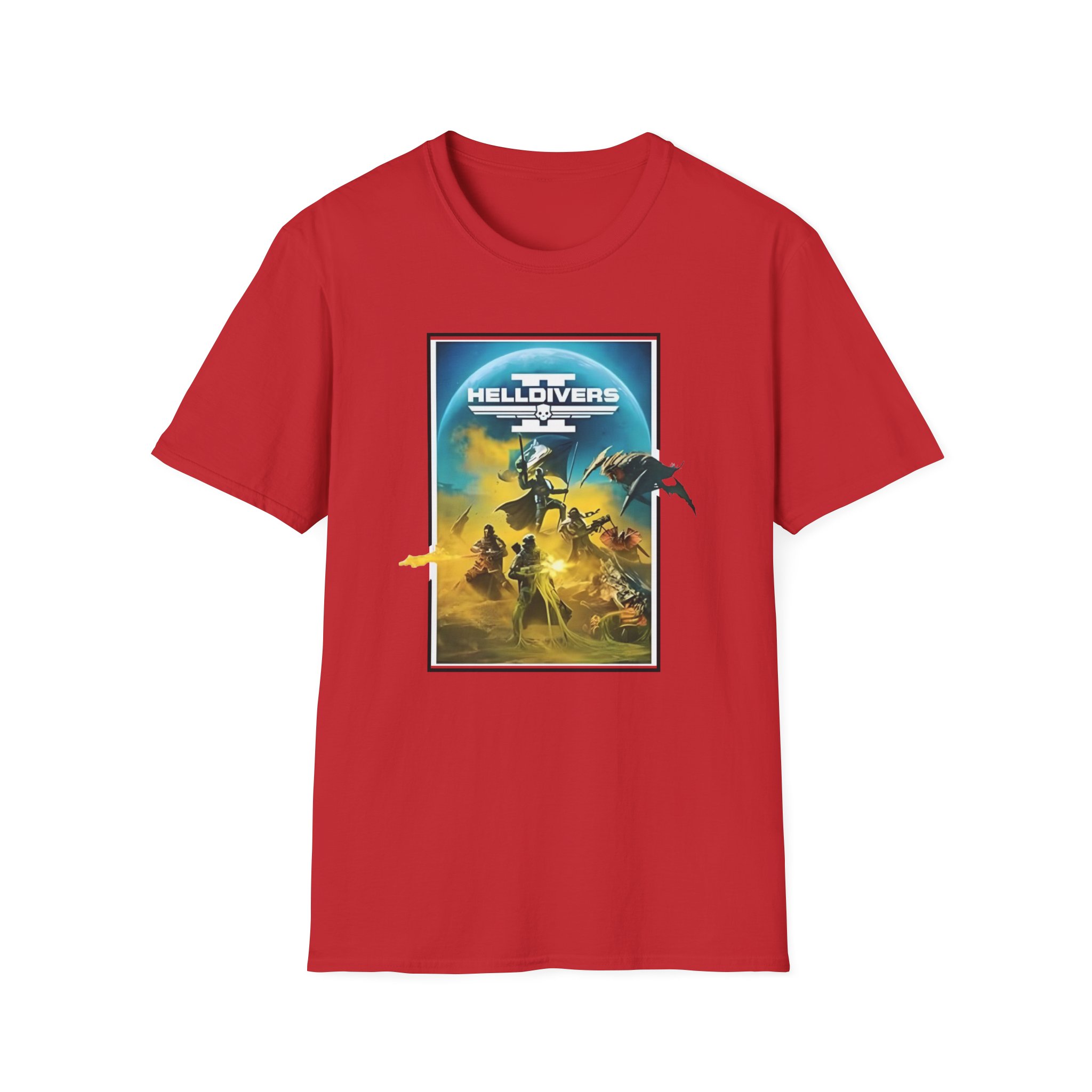 Helldivers Key Art Unisex Softstyle T-Shirt