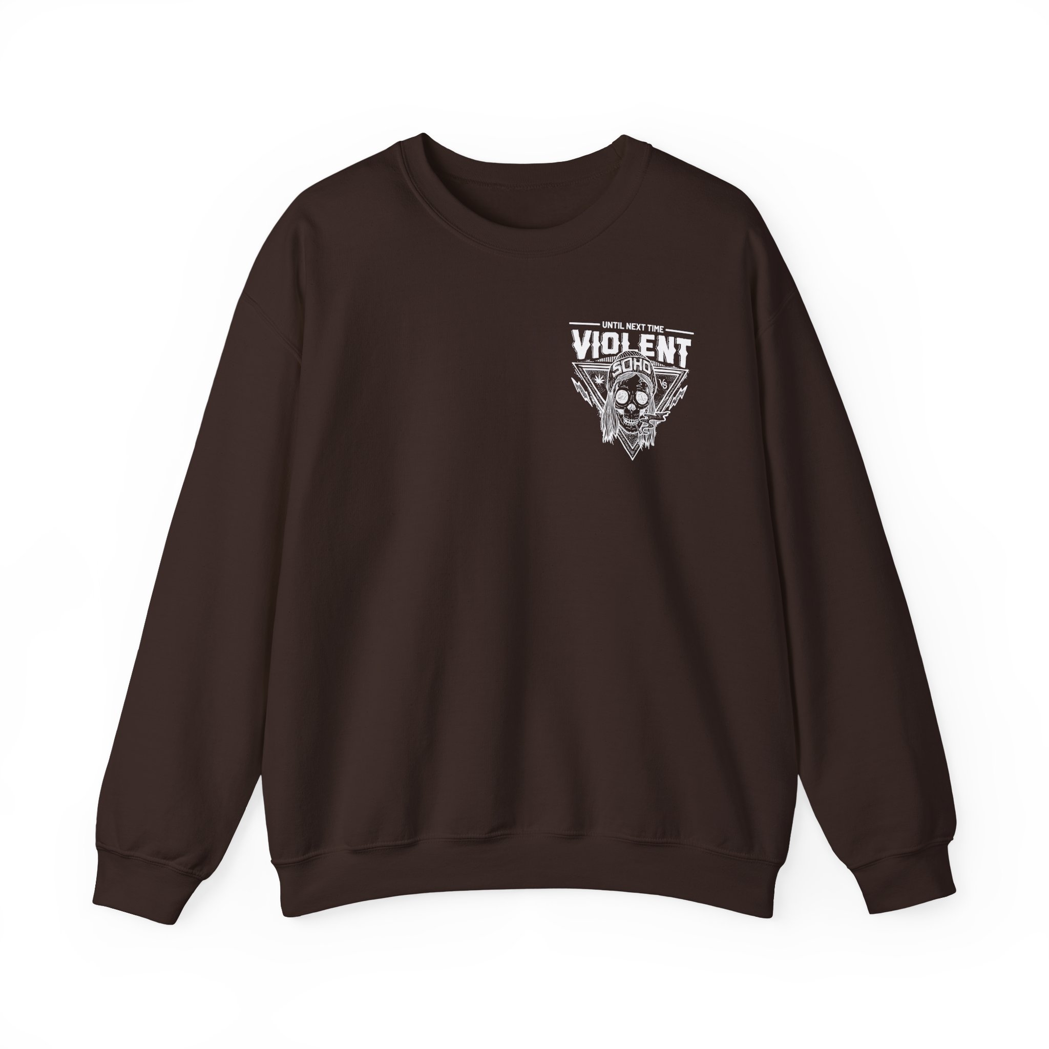 Violent Soho Until Next Time Blazin' Skull Unisex Heavy Blendâ„¢ Crewneck Sweatshirt