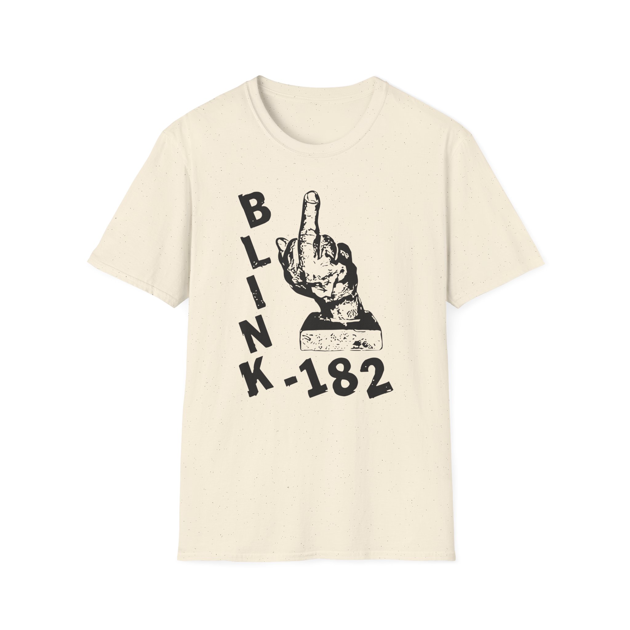 Blink 182 Pink Middle Finger Unisex Softstyle T-Shirt