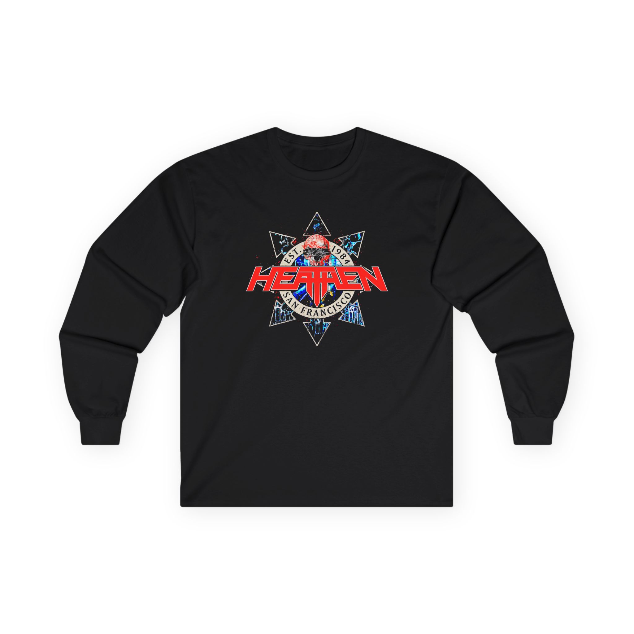 Heathen Est. 1984 Sf Tour Unisex Ultra Cotton Long Sleeve Tee