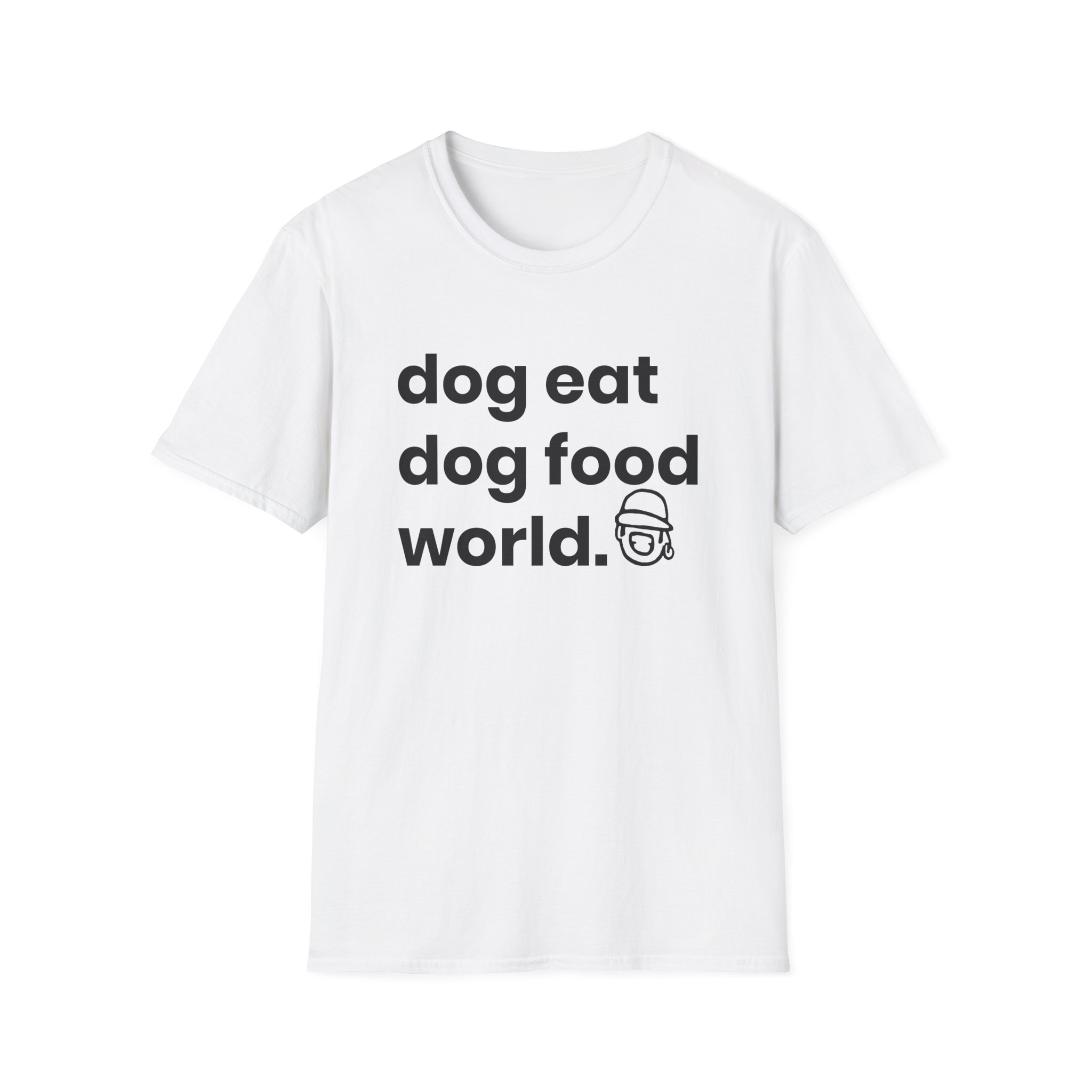 Niko B Dog Eat Dog Food World Unisex Softstyle T-shirt