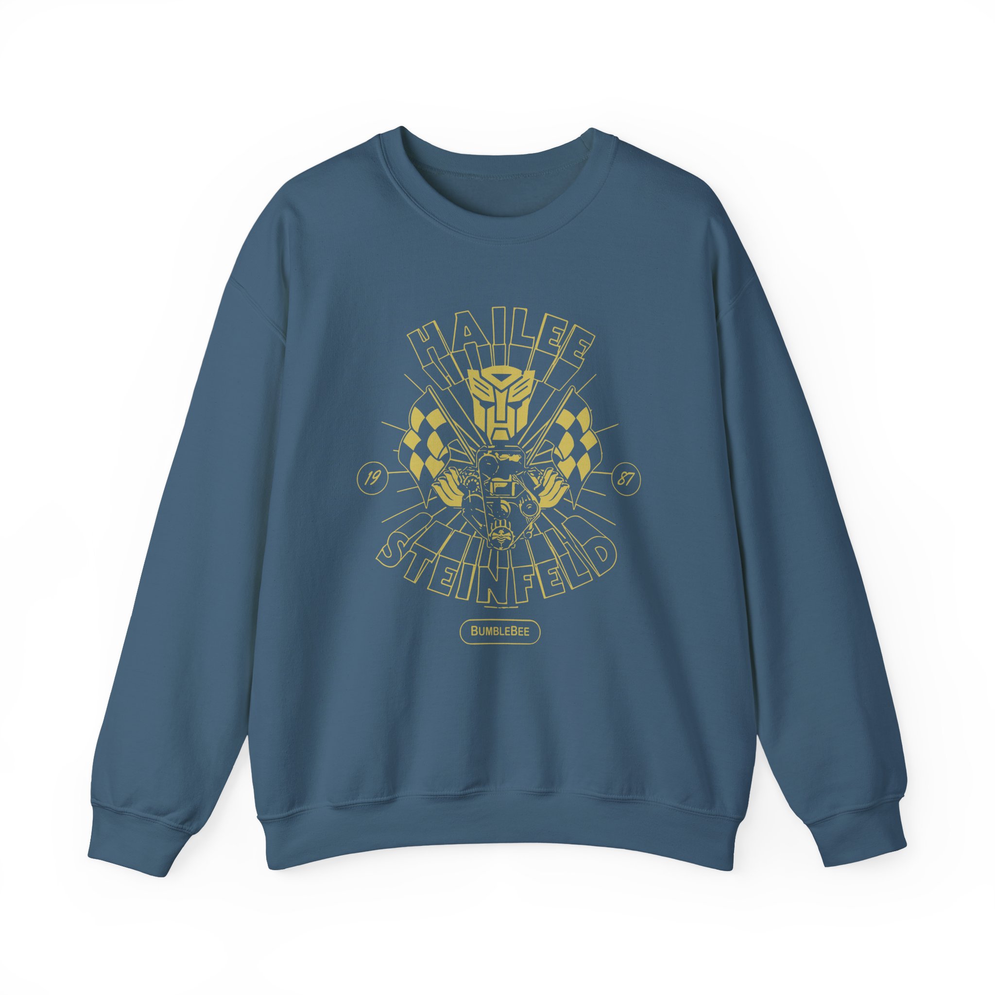 Hailee Steinfeld Bumblebee Garage Unisex Heavy Blendâ„¢ Crewneck Sweatshirt