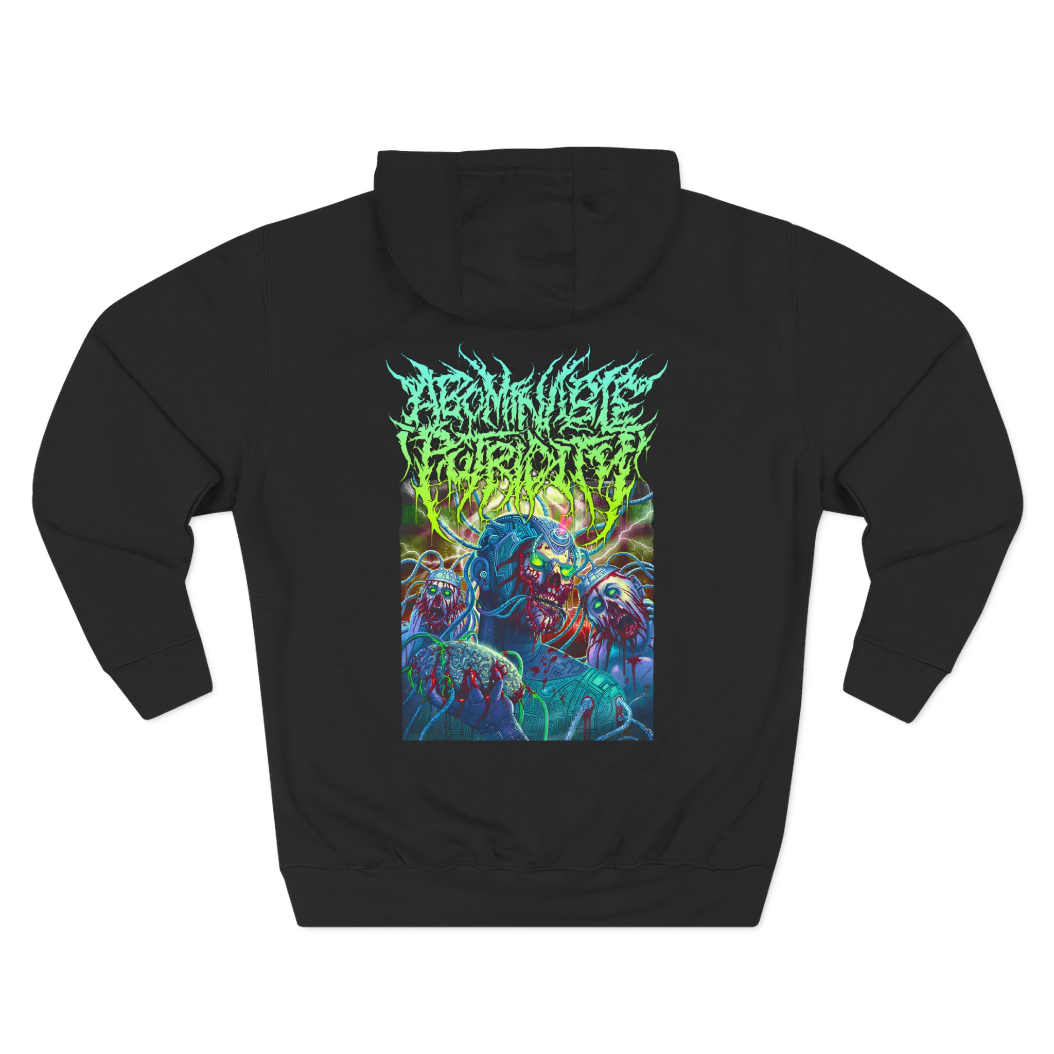 Abominable Putridity Visual Tyranny Three-Panel Fleece Hoodie