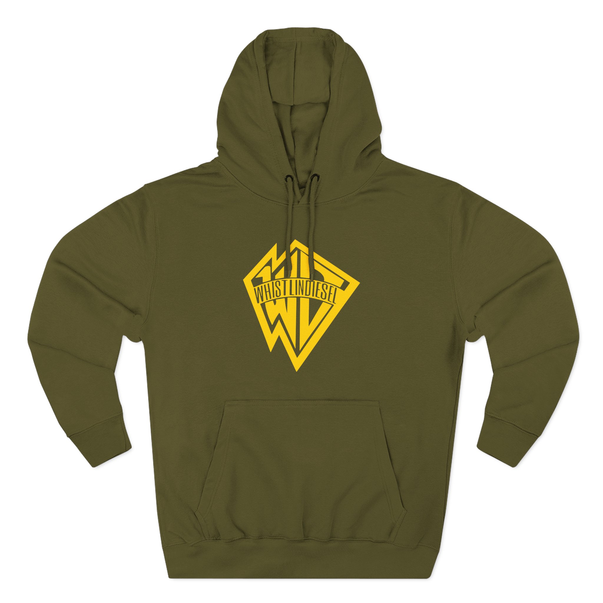 Whistlindiesel Gold Logo Three-Panel Fleece Hoodie