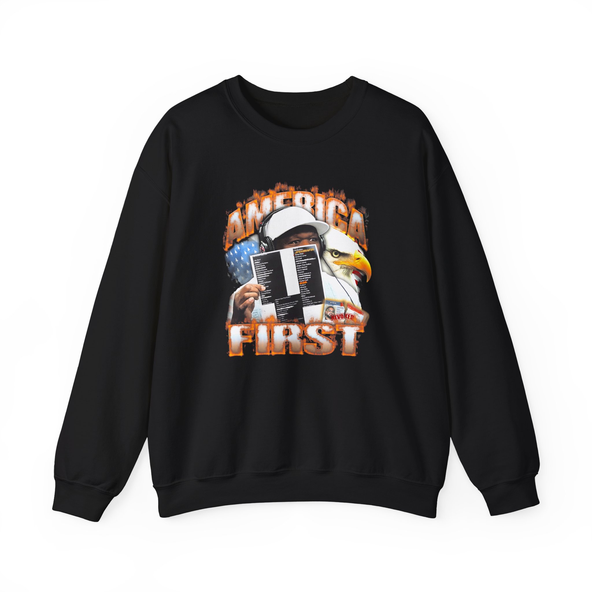 Jpegmafia America First Unisex Heavy Blendâ„¢ Crewneck Sweatshirt