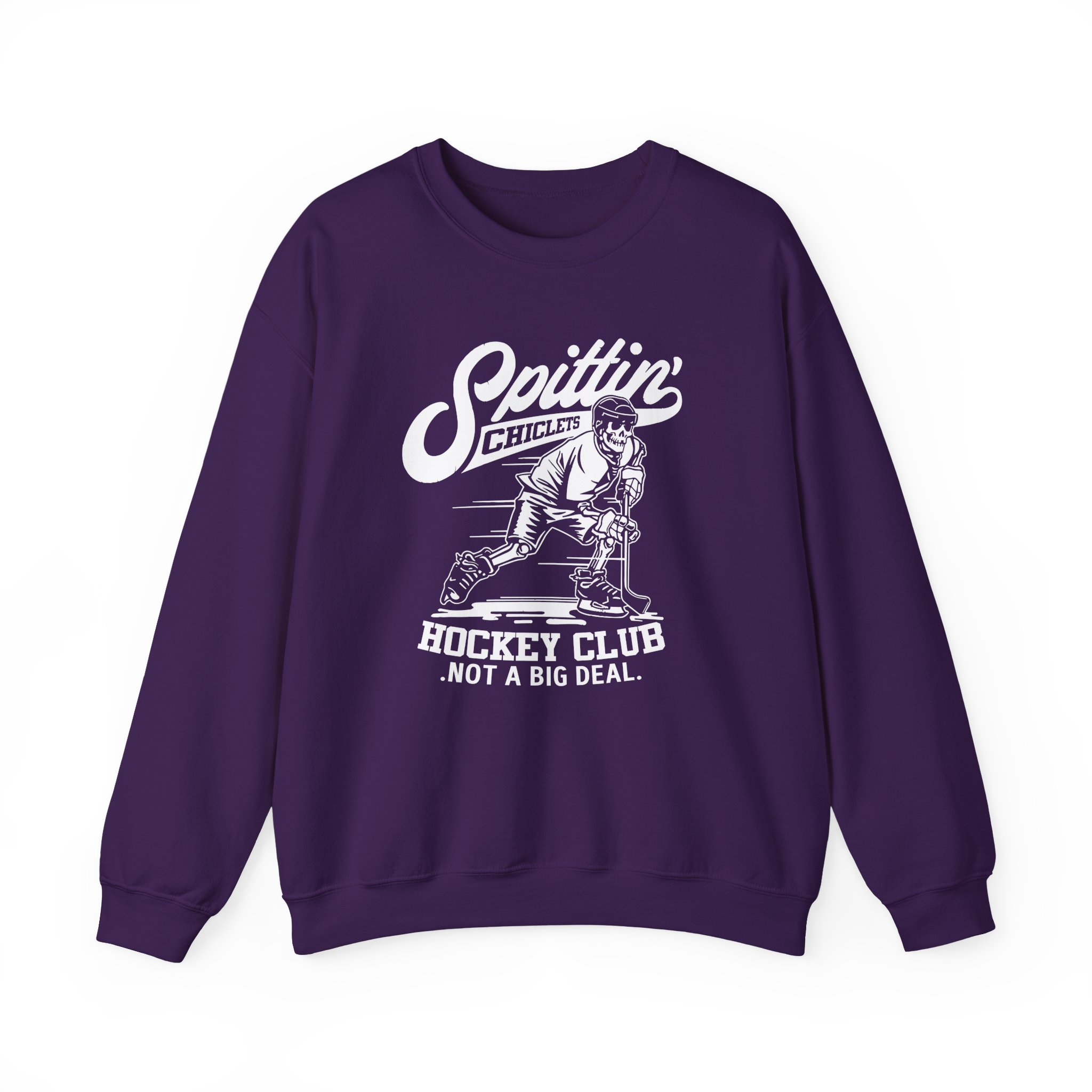 Spittin Chiclets Hockey Club Skul Unisex Heavy Blendâ„¢ Crewneck Sweatshirt