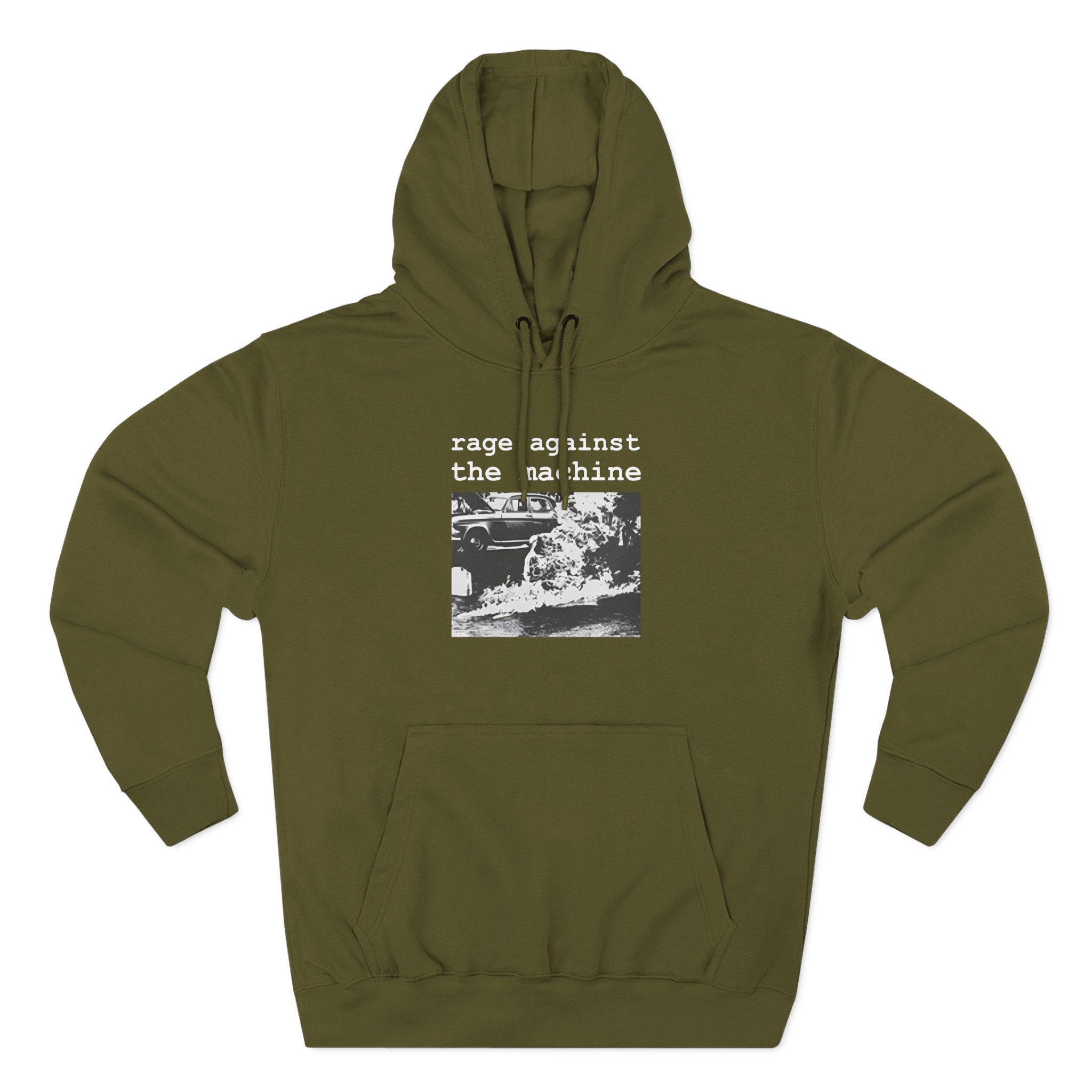Rage Against the Machine Self-immolation Three-Panel Fleece Hoodie