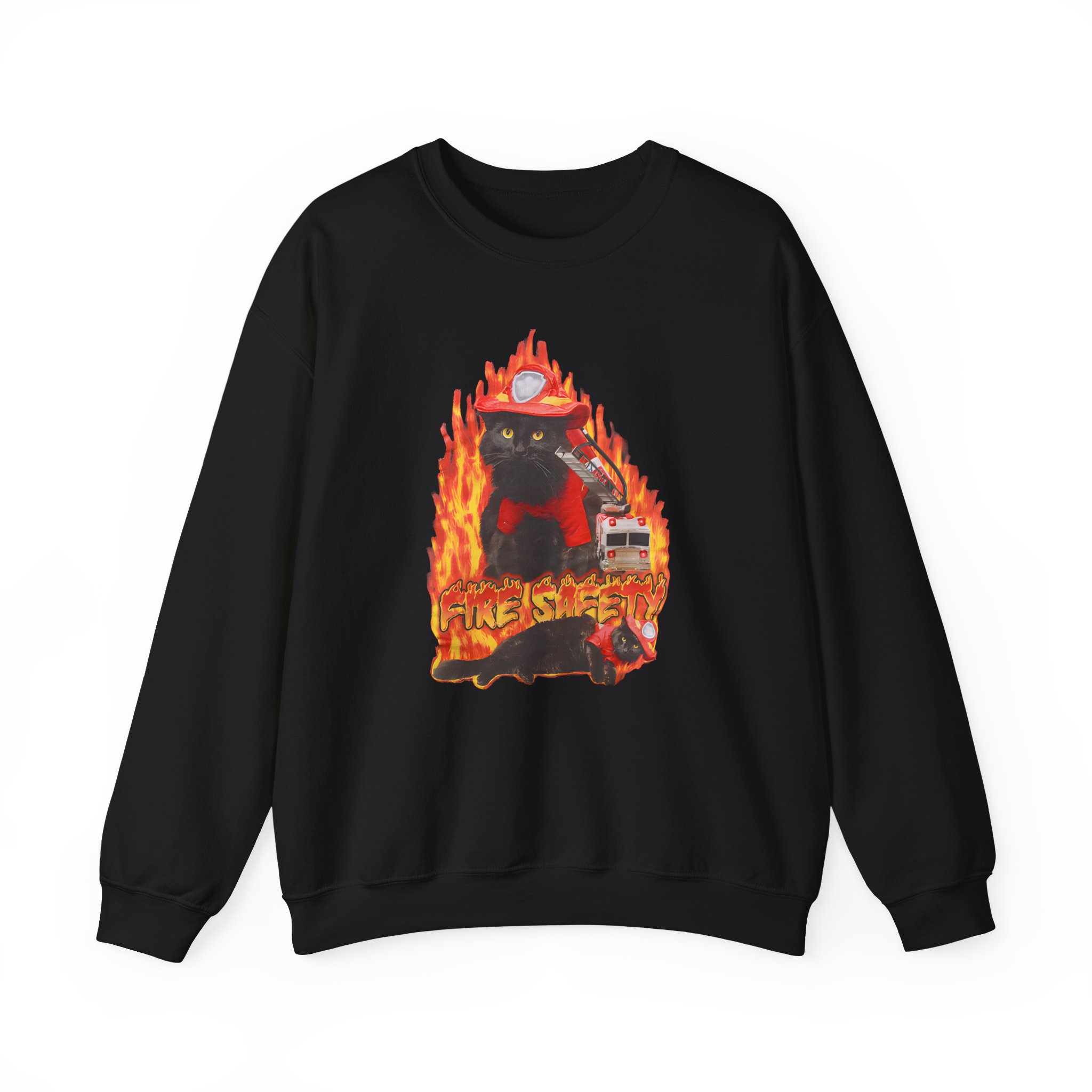 William Osman Fire Safety Unisex Heavy Blendâ„¢ Crewneck Sweatshirt