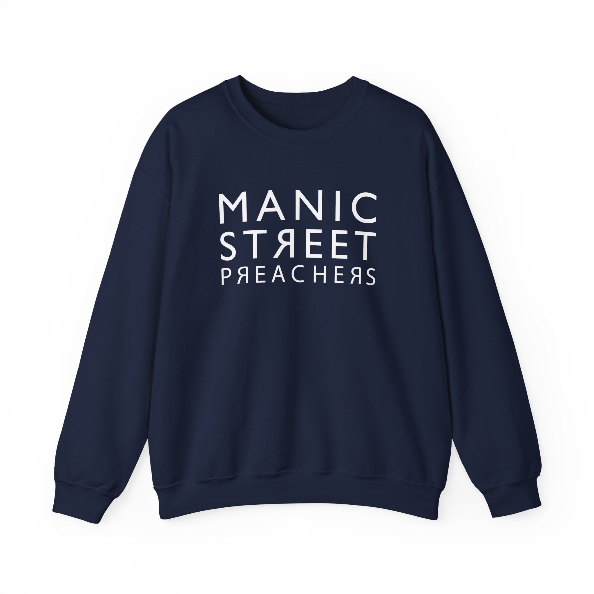 Manic Street Preachers Reversed Logo Unisex Heavy Blendâ„¢ Crewneck Sweatshirt