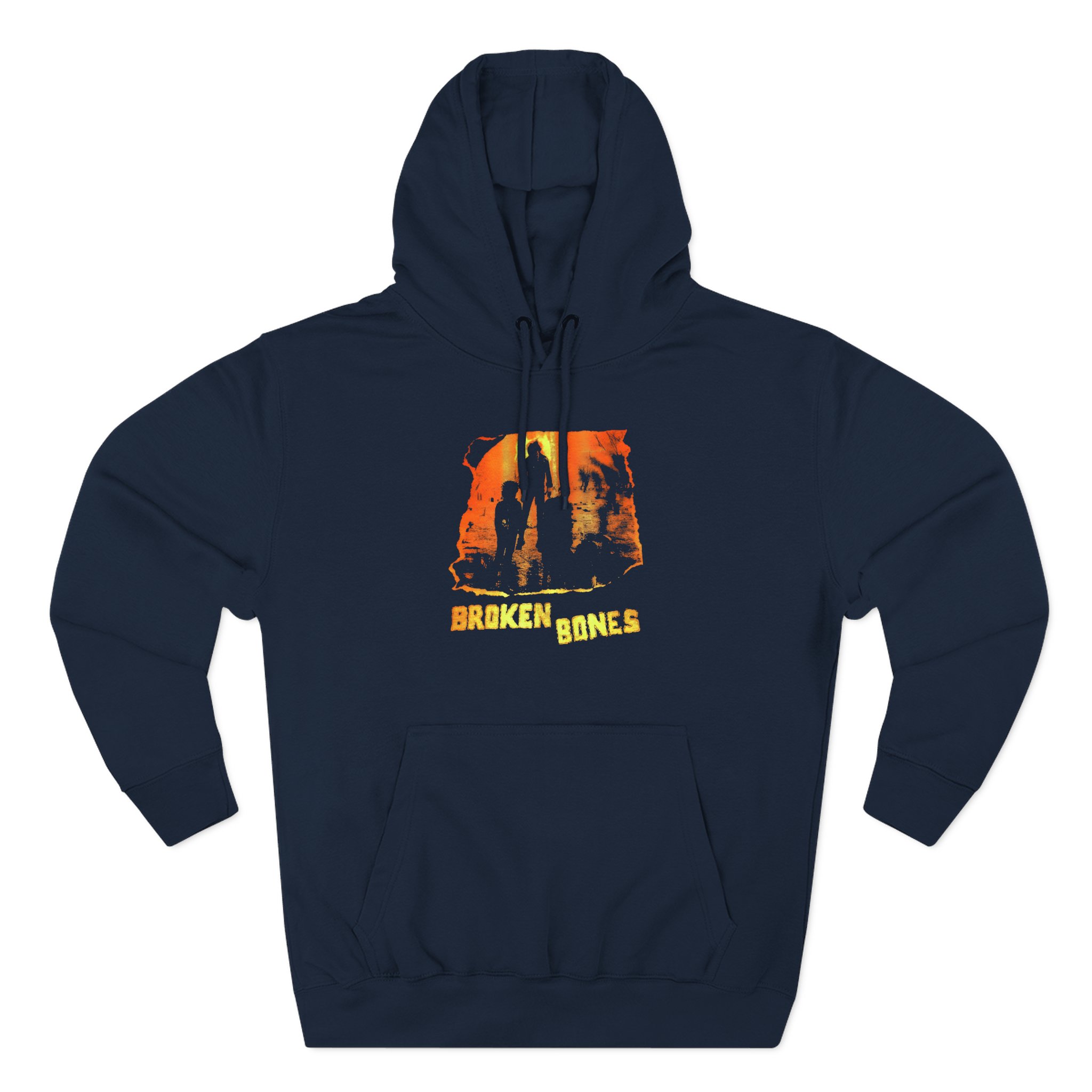 Broken Bones Three-Panel Fleece Hoodie