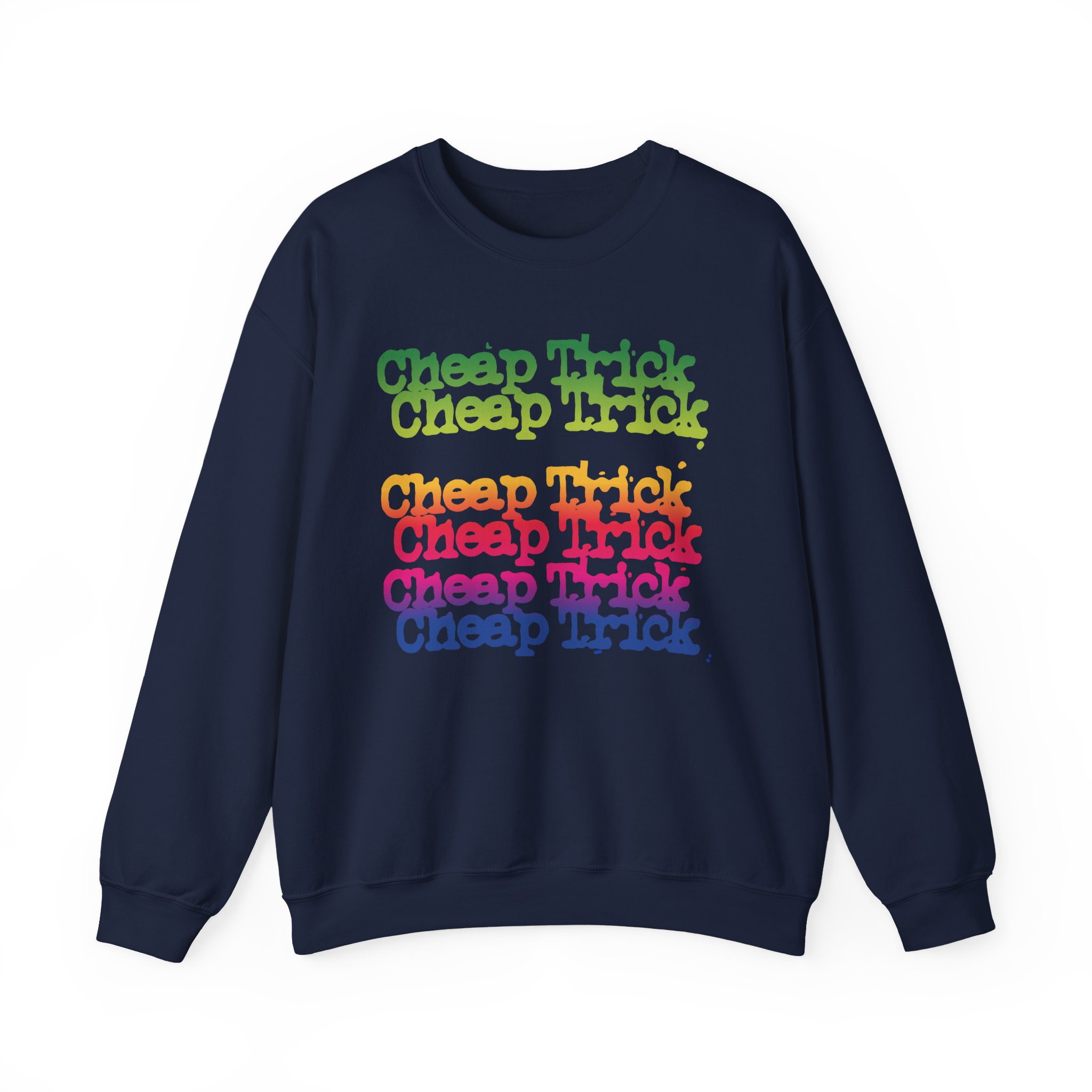 Cheap Trick Rainbow Unisex Heavy Blendâ„¢ Crewneck Sweatshirt