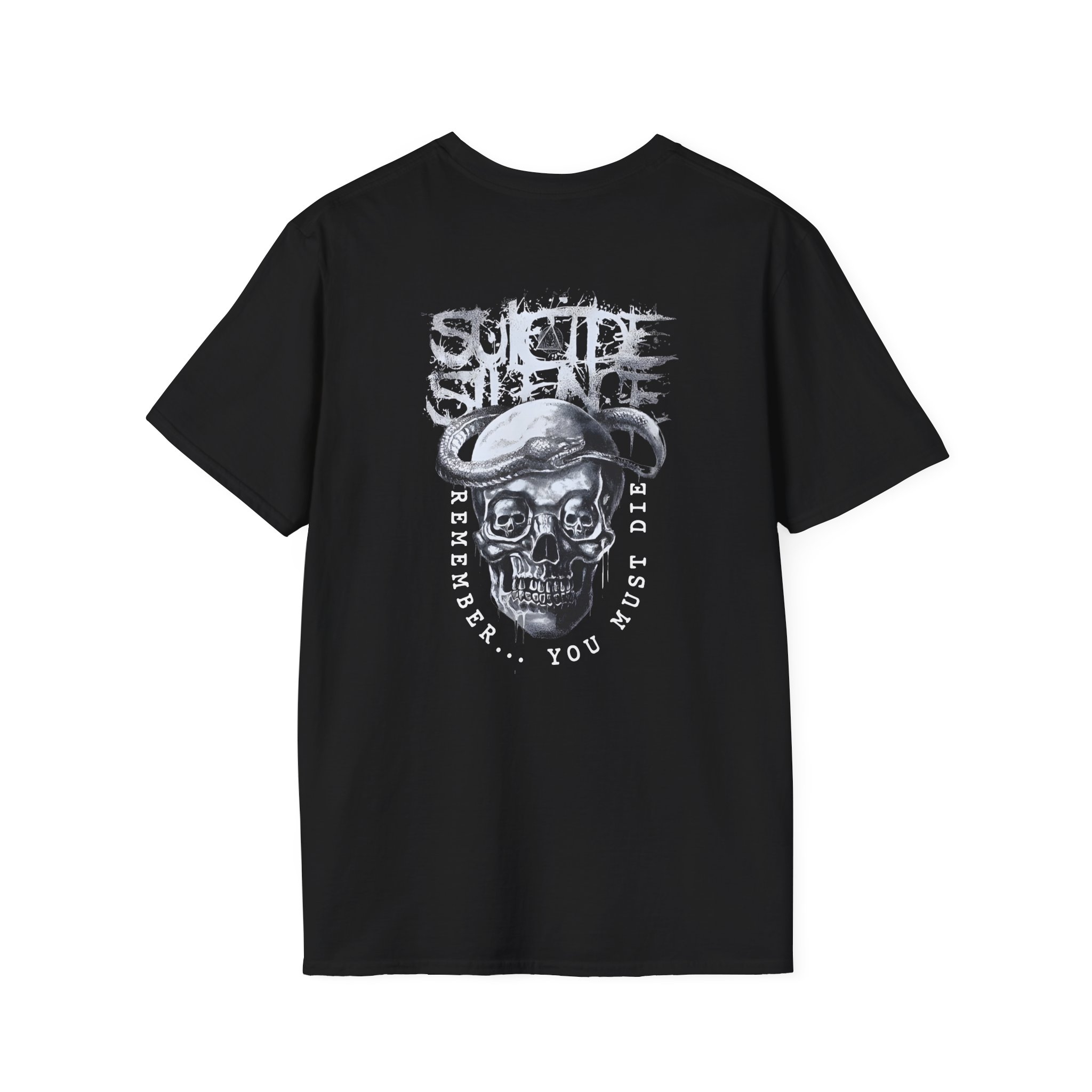 Suicide Silence Rymd Snake Skull Unisex Softstyle T-Shirt