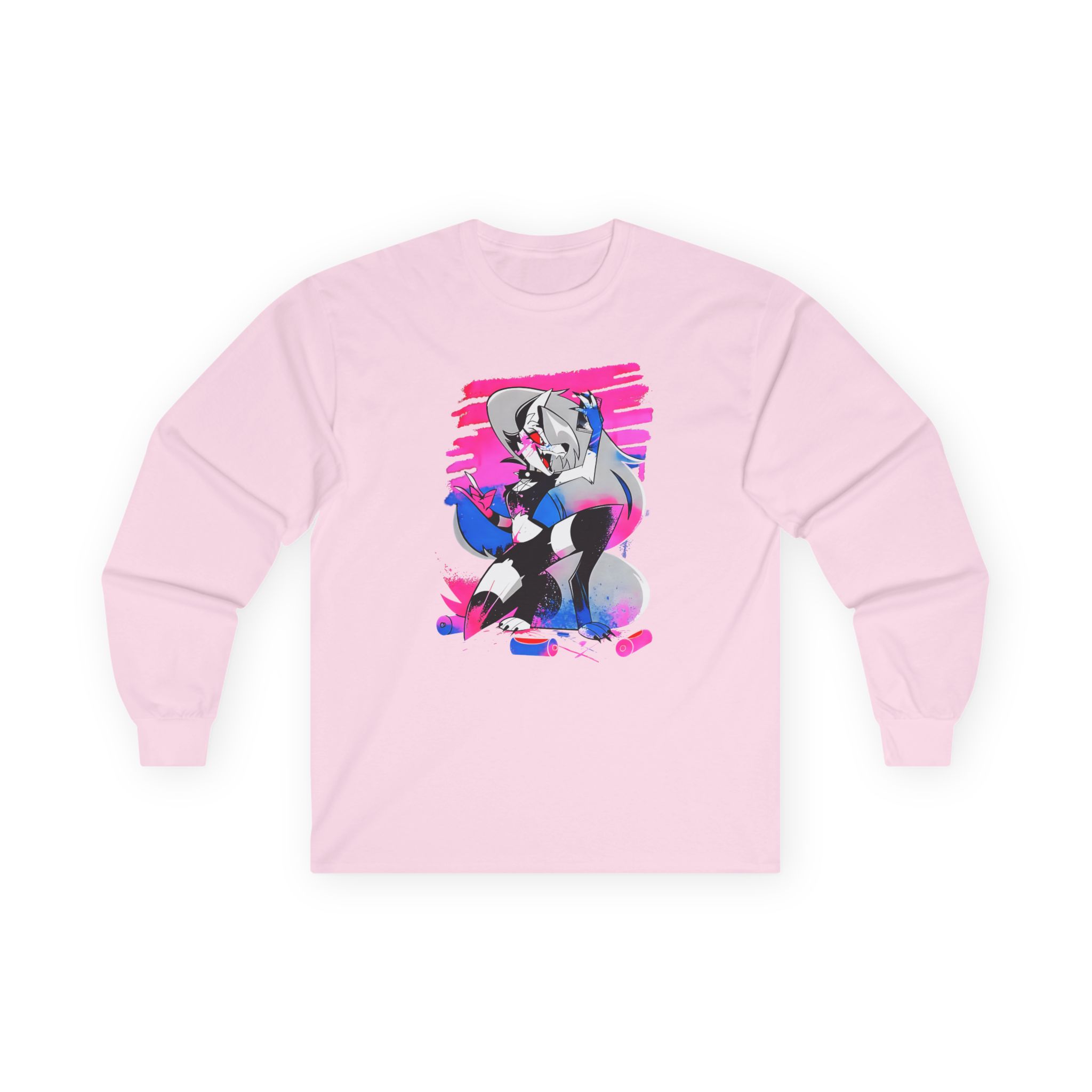 Helluva Boss Loona Micro Ribbed Unisex Ultra Cotton Long Sleeve Tee