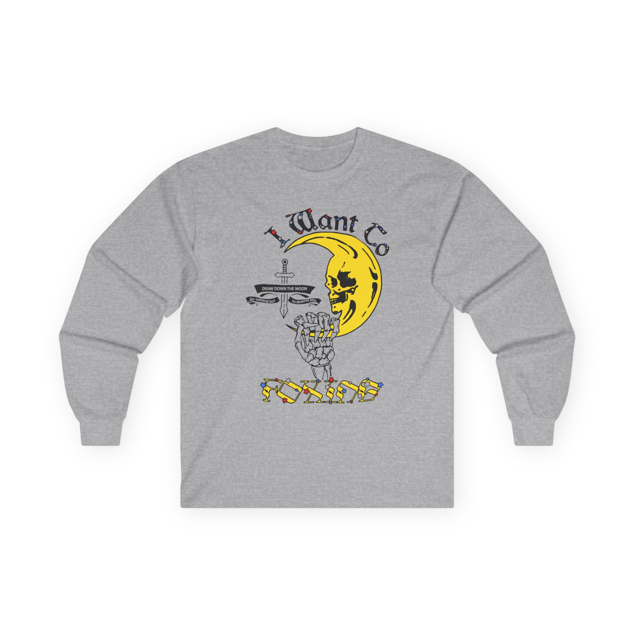 Foxing Draw Down Unisex Ultra Cotton Long Sleeve Tee