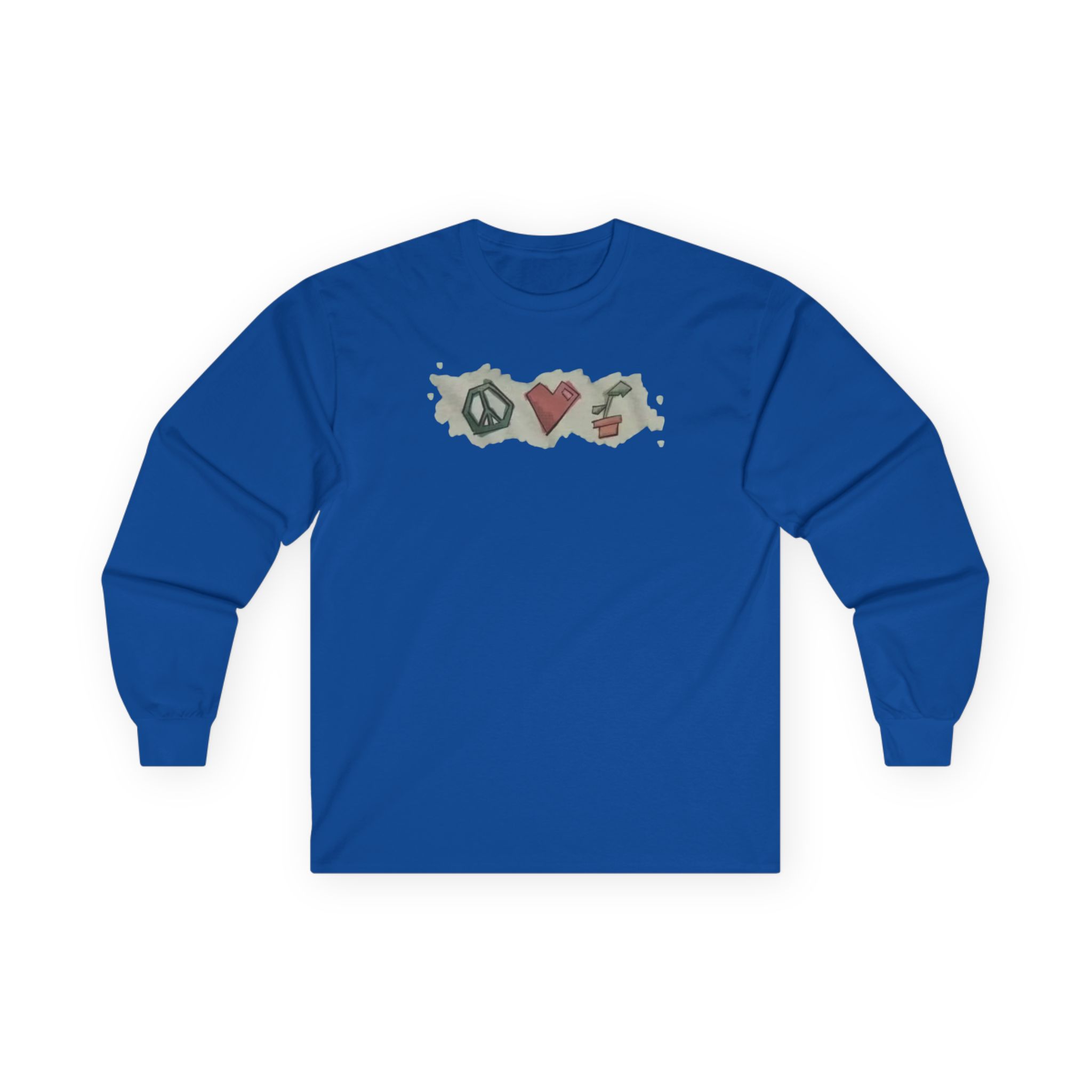 Mumbo Jumbo Peace, Love and Plants Unisex Ultra Cotton Long Sleeve Tee