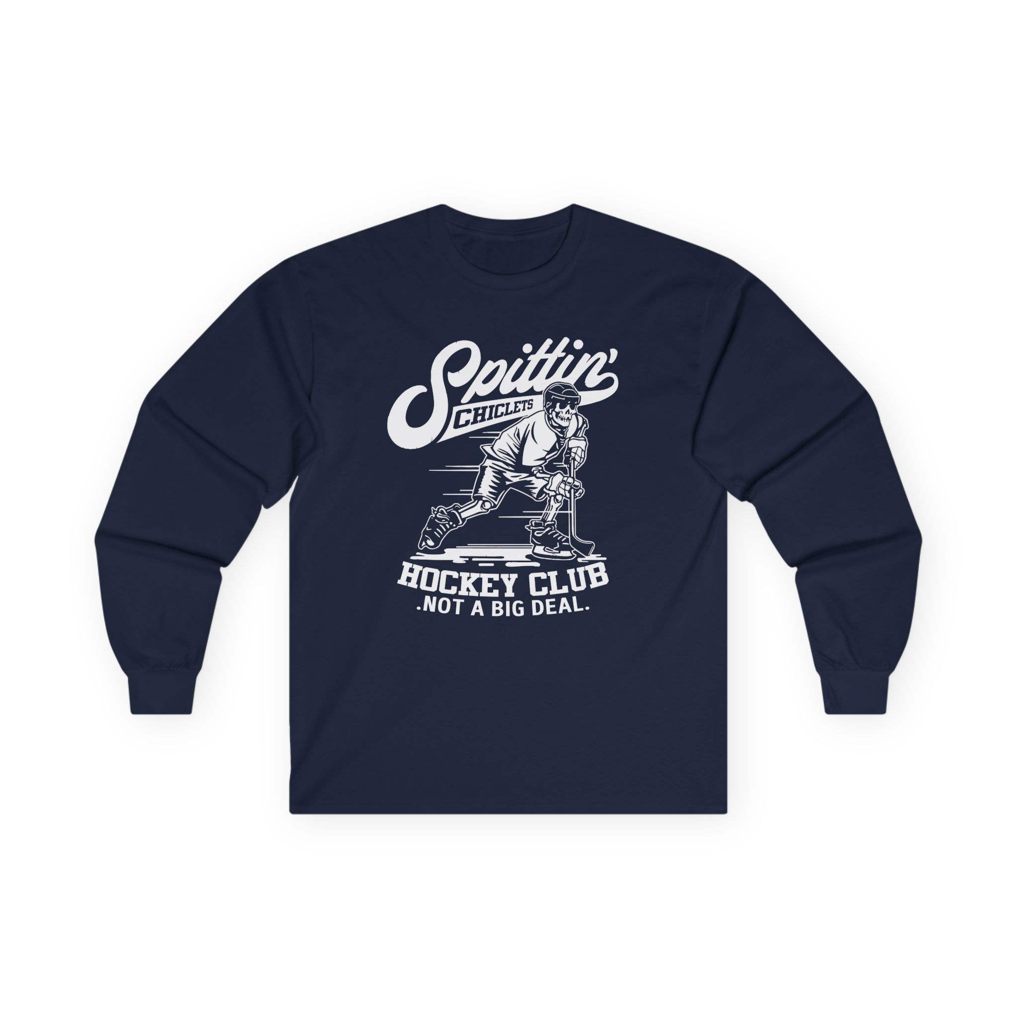 Spittin Chiclets Hockey Club Skul Unisex Ultra Cotton Long Sleeve Tee
