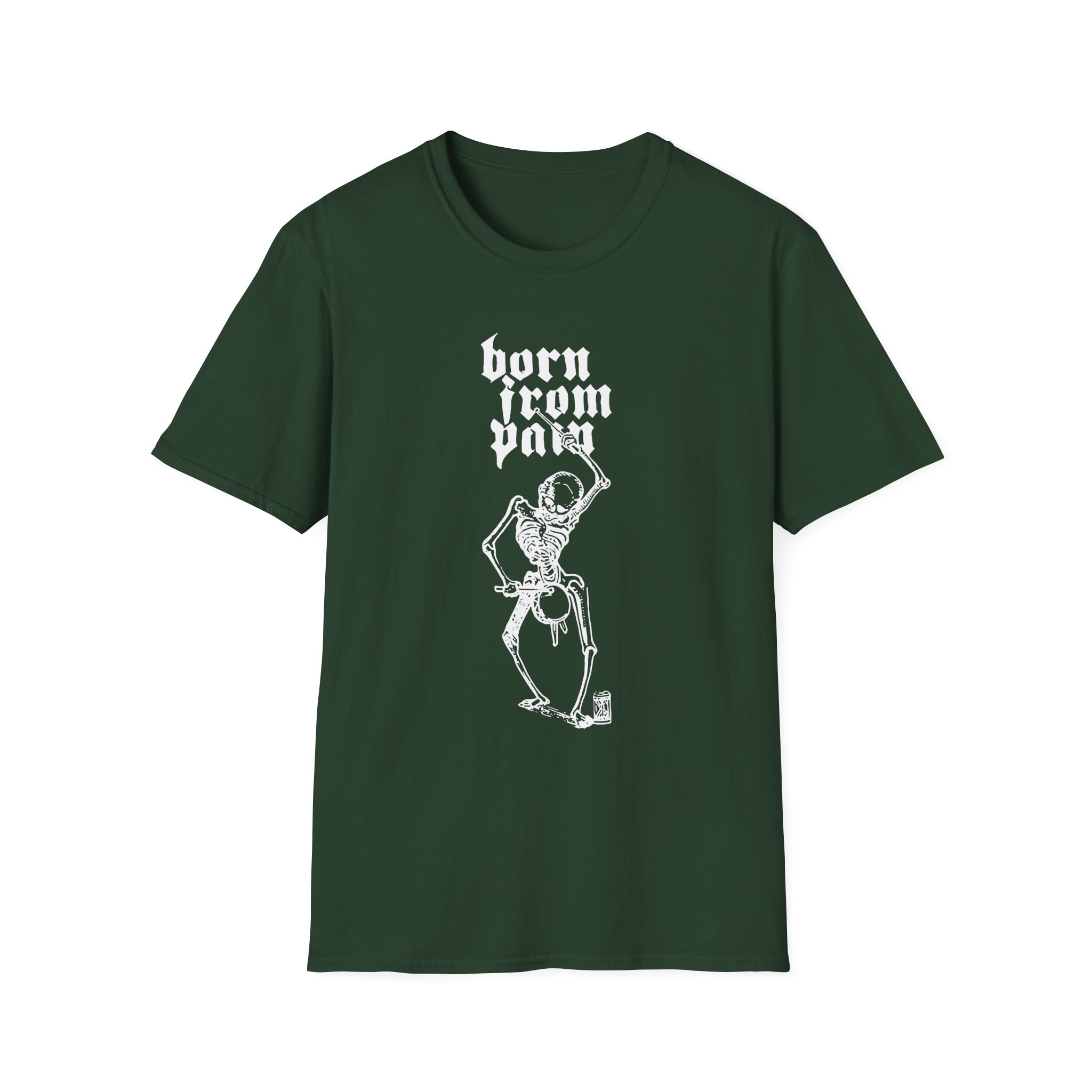 Born From Pain Marching to the Beat of Death Unisex Softstyle T-Shirt