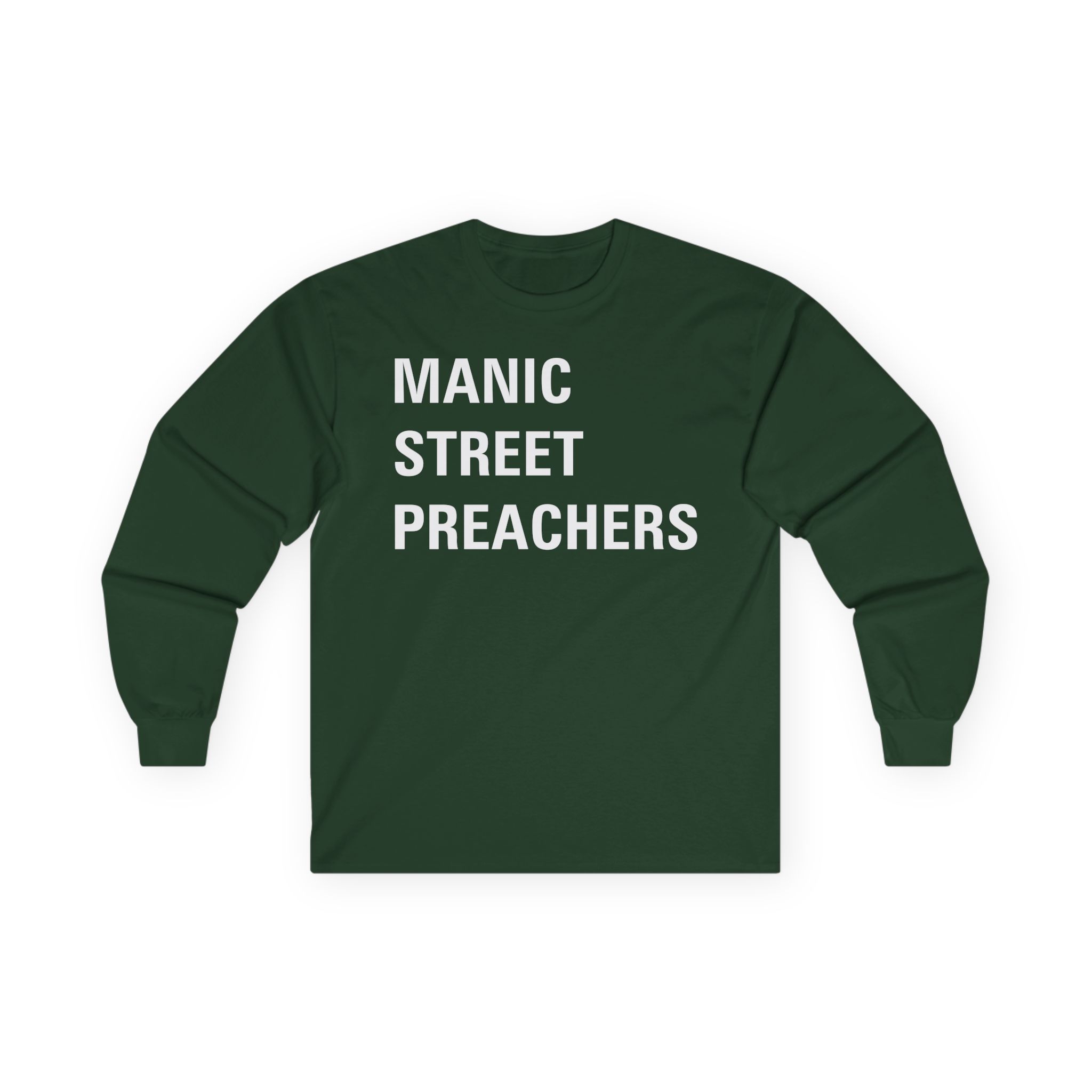 Manic Street Preachers Block Logo Unisex Ultra Cotton Long Sleeve Tee