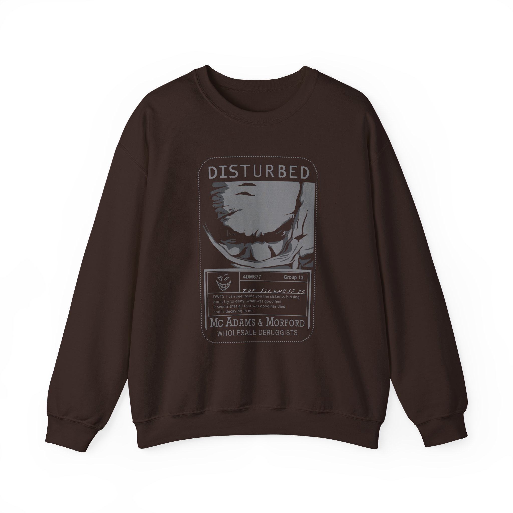 Disturbed Card Unisex Heavy Blendâ„¢ Crewneck Sweatshirt