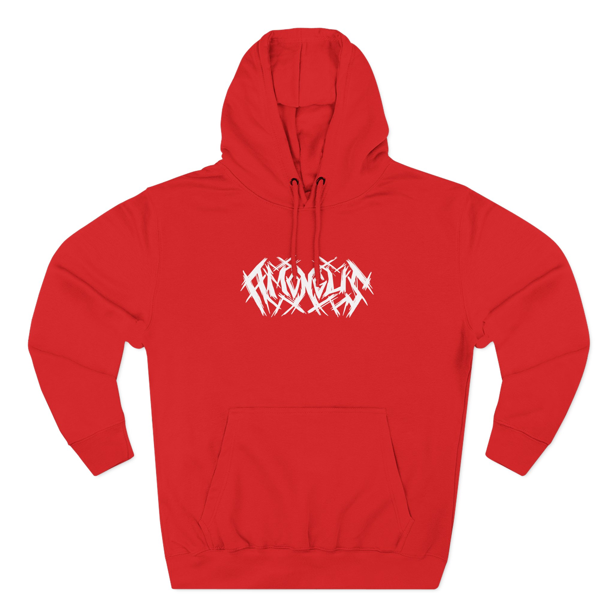 Among Us Metal Red Three-Panel Fleece Hoodie