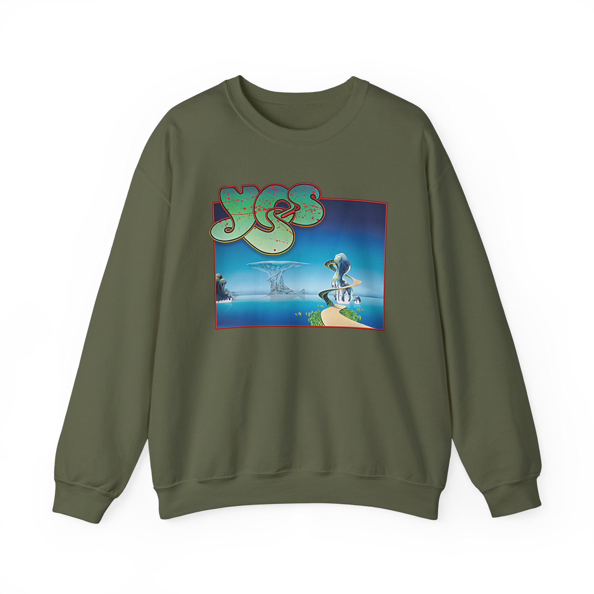 Yes Song Album Cover Unisex Heavy Blendâ„¢ Crewneck Sweatshirt