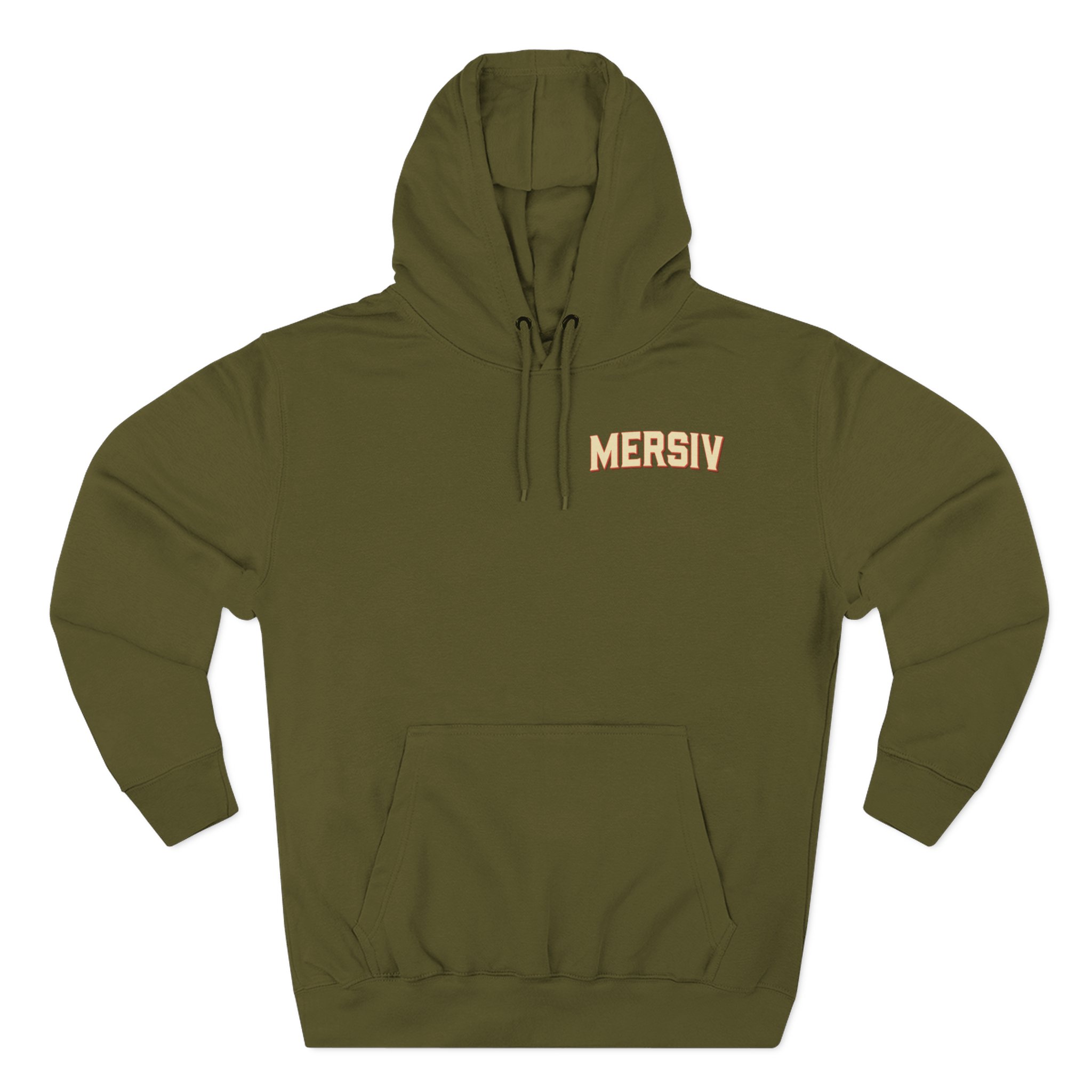 Mersiv Tan Chicago Three-Panel Fleece Hoodie
