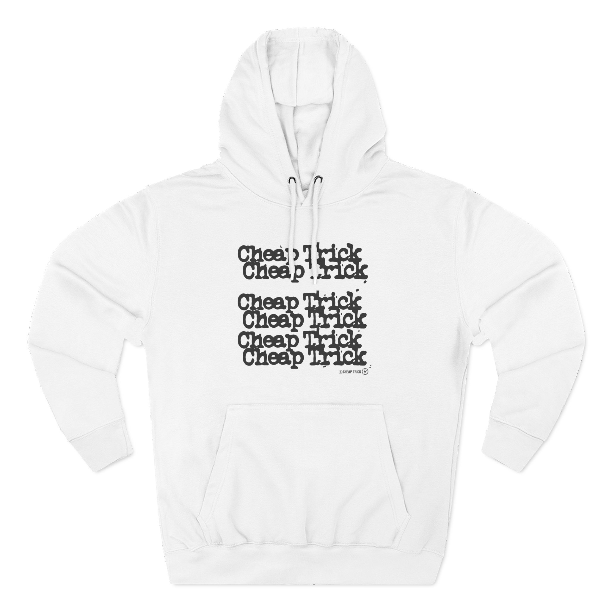 Cheap Trick Stacked Logo Three-Panel Fleece Hoodie