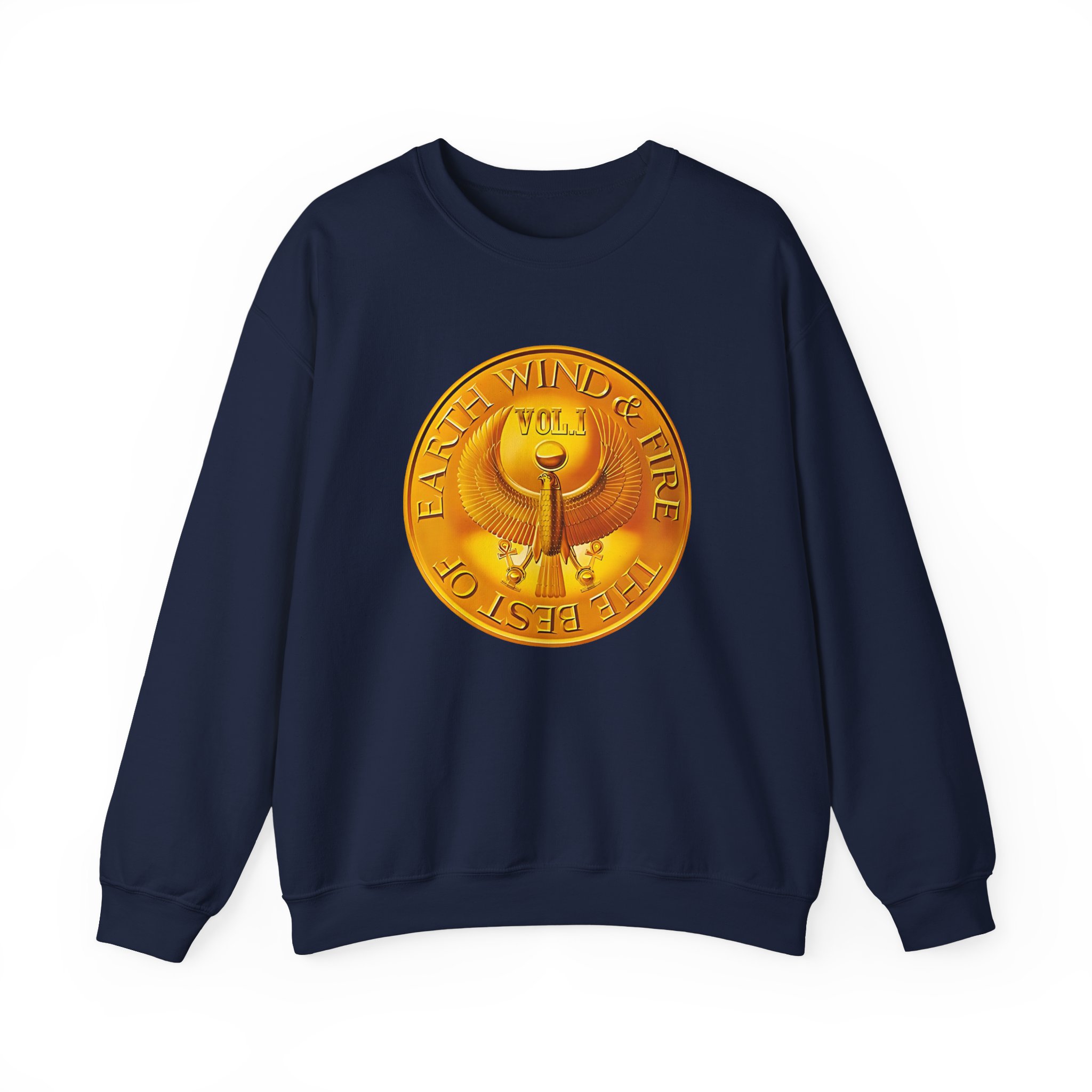 Earth Wind & Fire Medallion Teal Unisex Heavy Blendâ„¢ Crewneck Sweatshirt