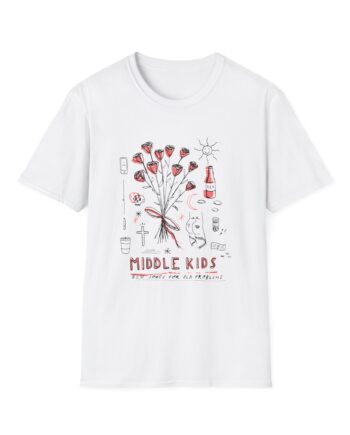 Middle Kids Pale Deconstructed Unisex Softstyle T-Shirt