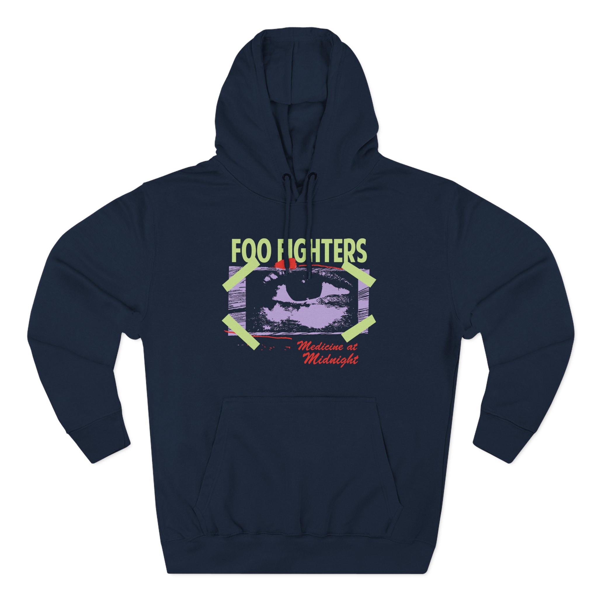 Foo Fighters Medicine at Midnight Eye Tape Three-Panel Fleece Hoodie