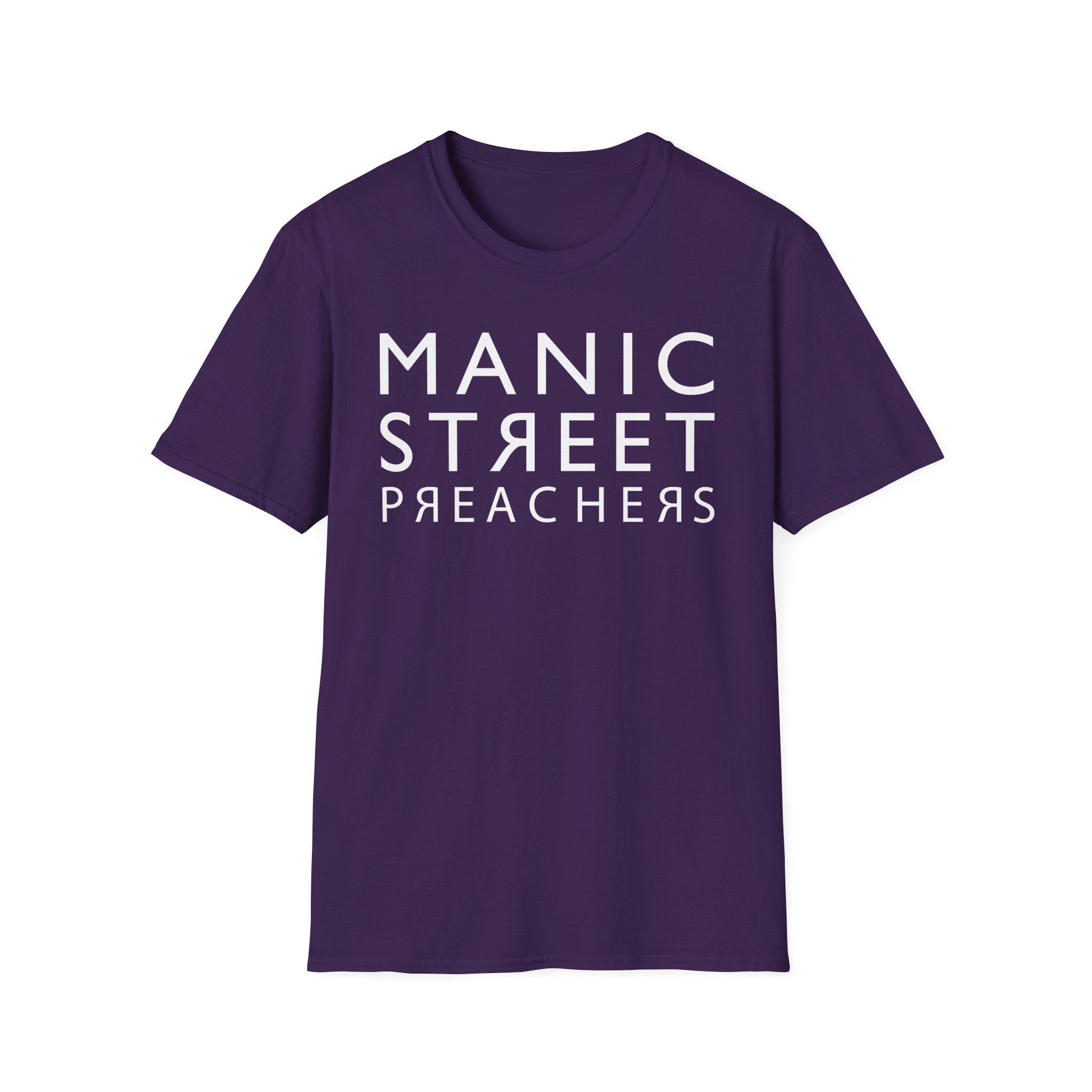 Manic Street Preachers Reversed Logo Unisex Softstyle T-Shirt