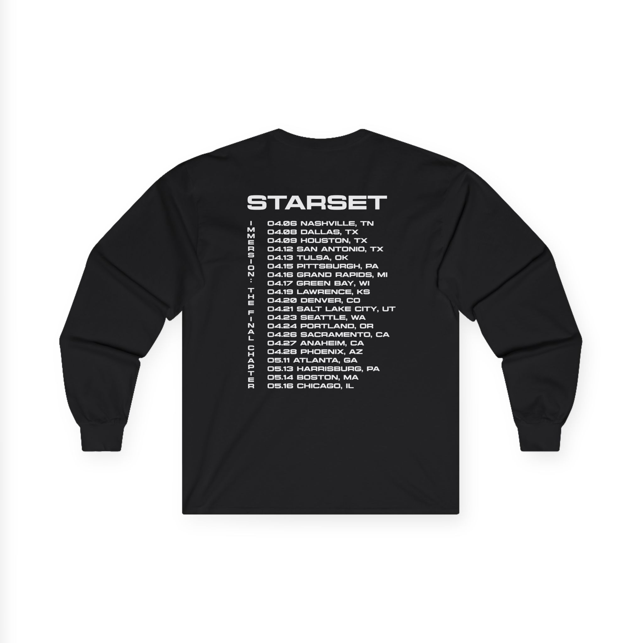 Starset Immersion Red Tour Unisex Ultra Cotton Long Sleeve Tee