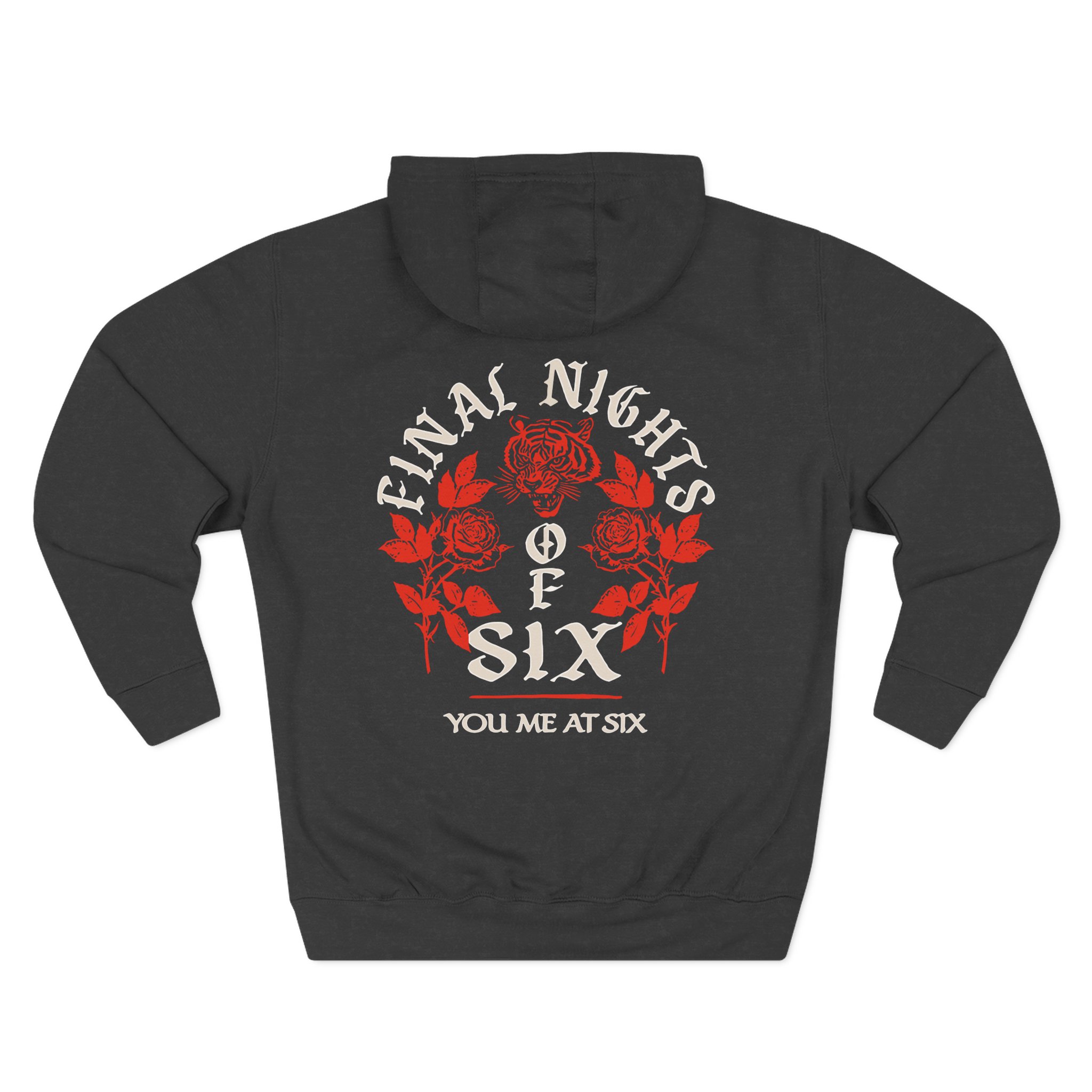 You Me at Six Final Nights of Six Tour Three-Panel Fleece Hoodie